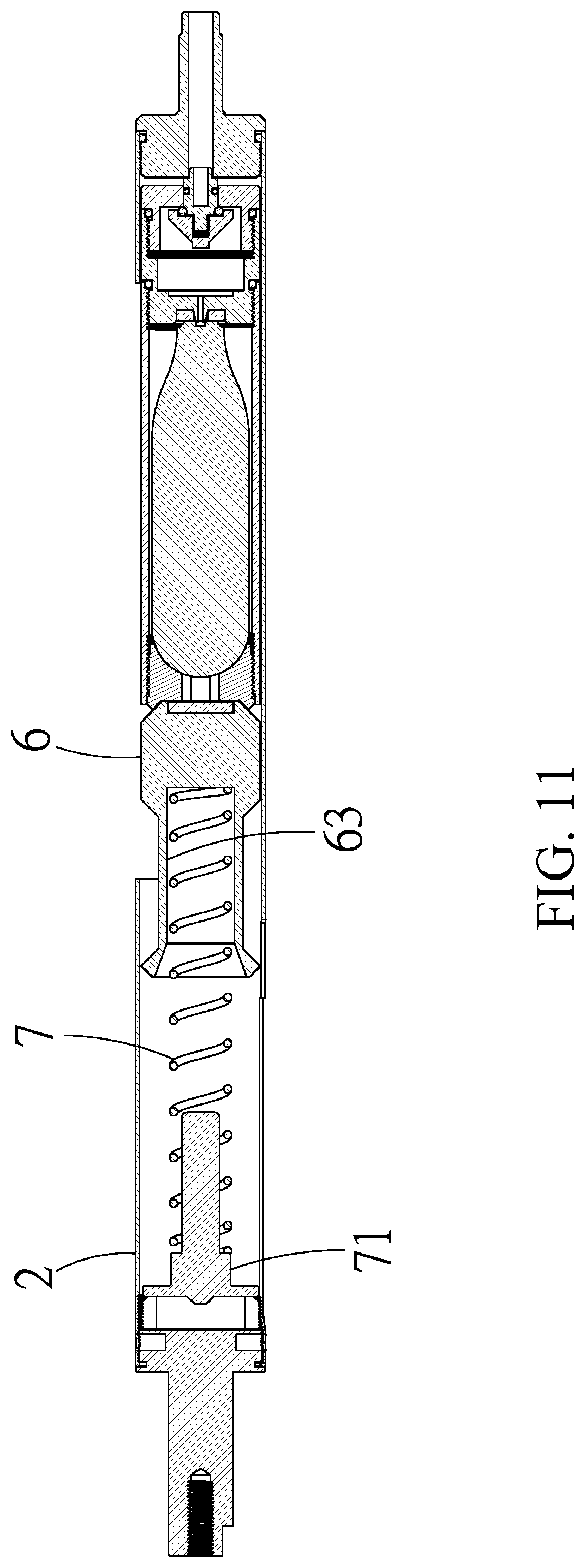 Patent US12313370 Figure 11 – Gas canister replacement structure of toy gun