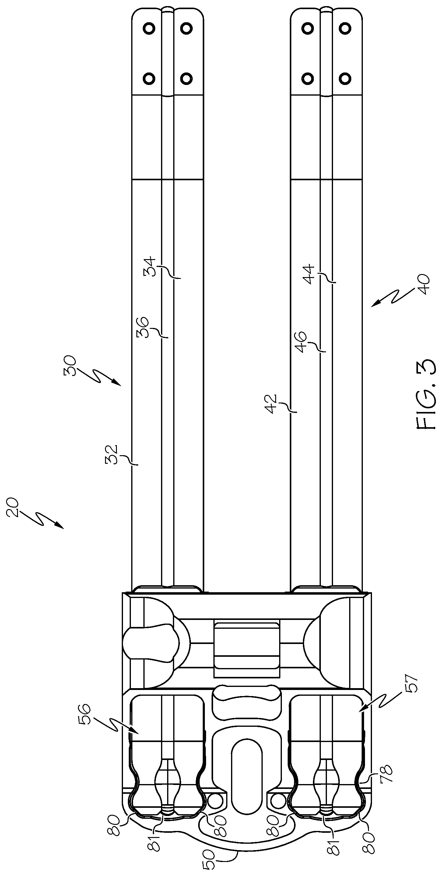 Patent US12313371 Figure 3 – Archery bow limb construction