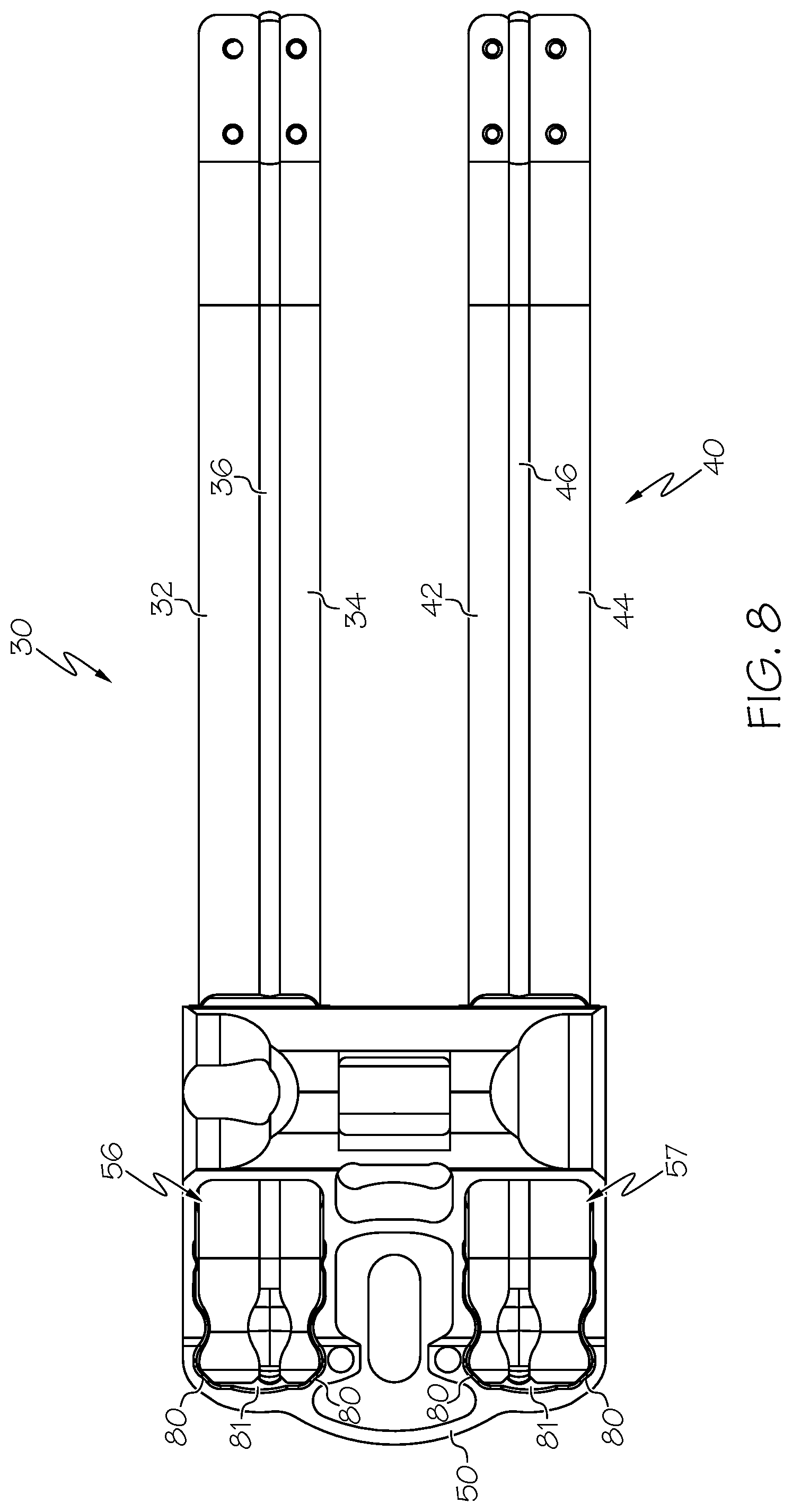 Patent US12313371 Figure 8 – Archery bow limb construction