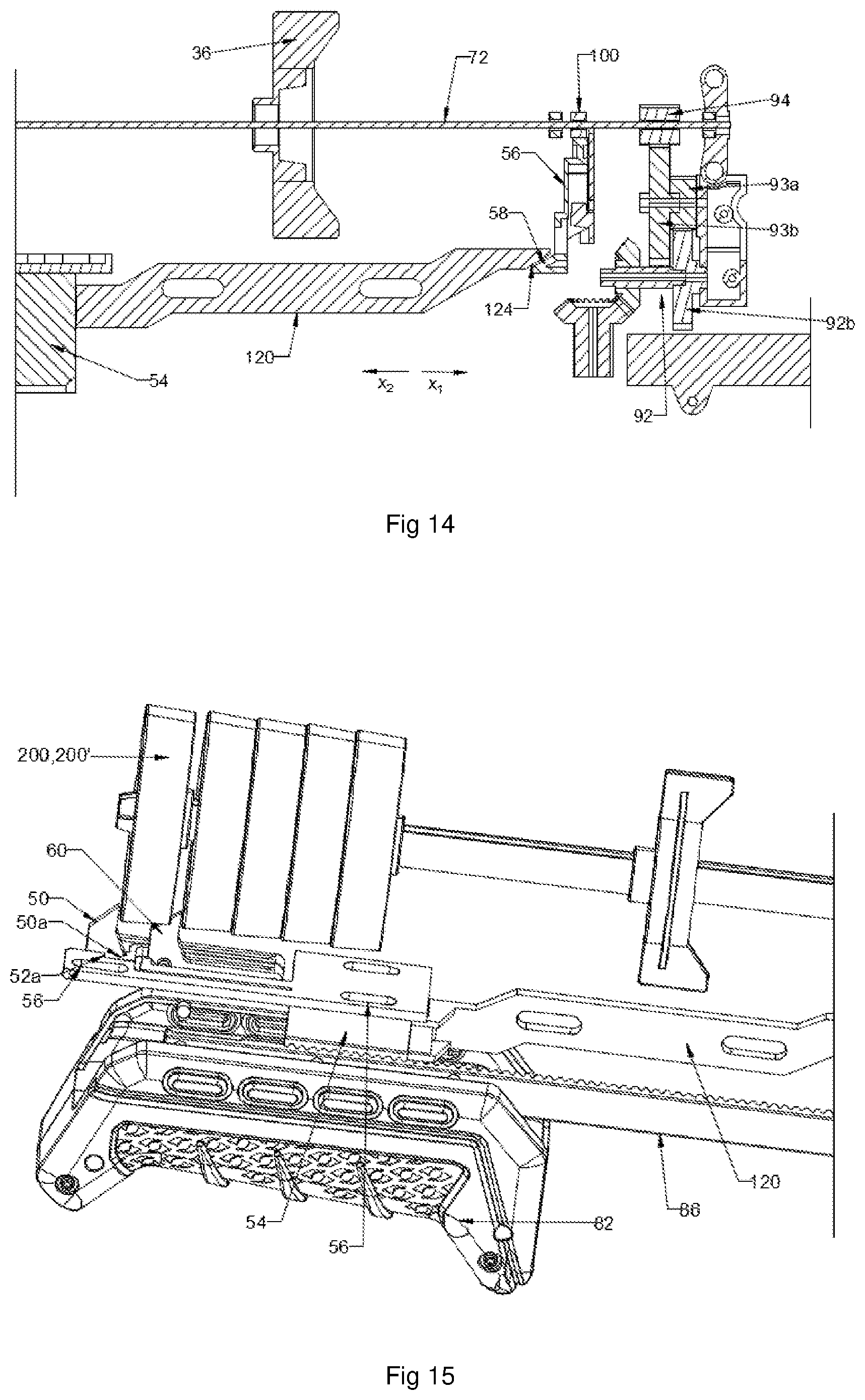 Patent US12313372 Figure 8 – Toy copter ring launcher with axially stacked ring magazine and improved copter ring