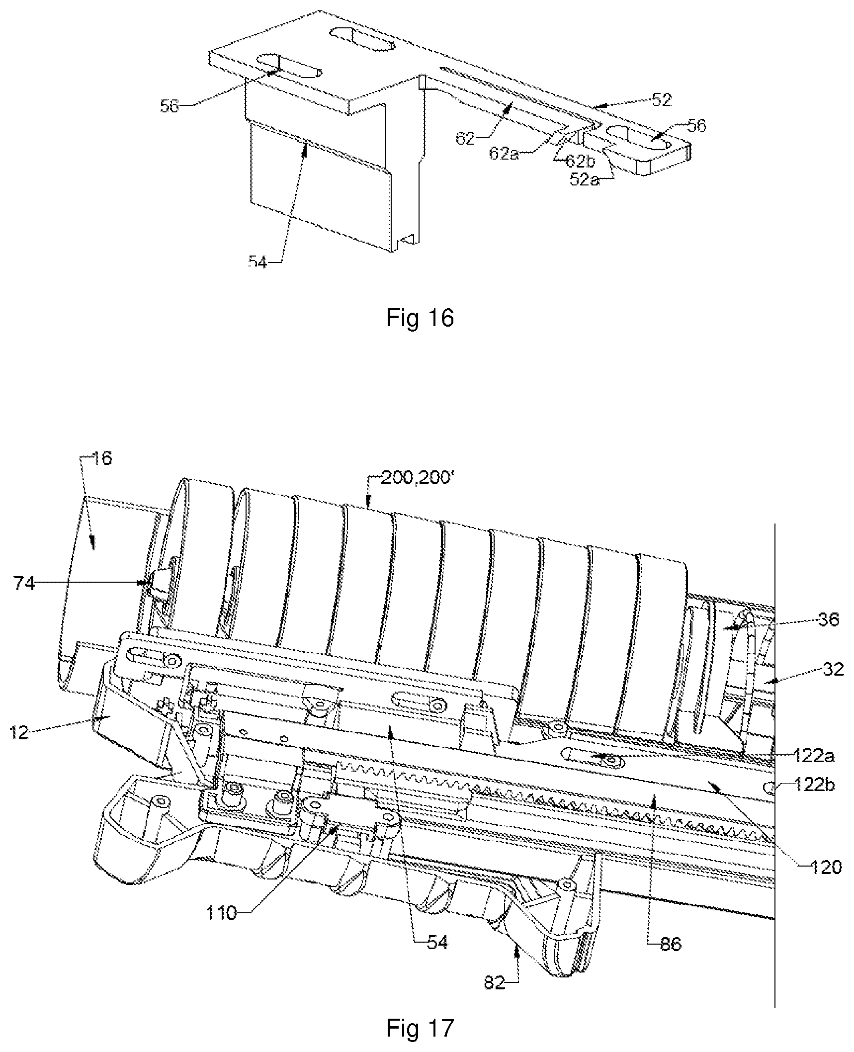 Patent US12313372 Figure 9 – Toy copter ring launcher with axially stacked ring magazine and improved copter ring