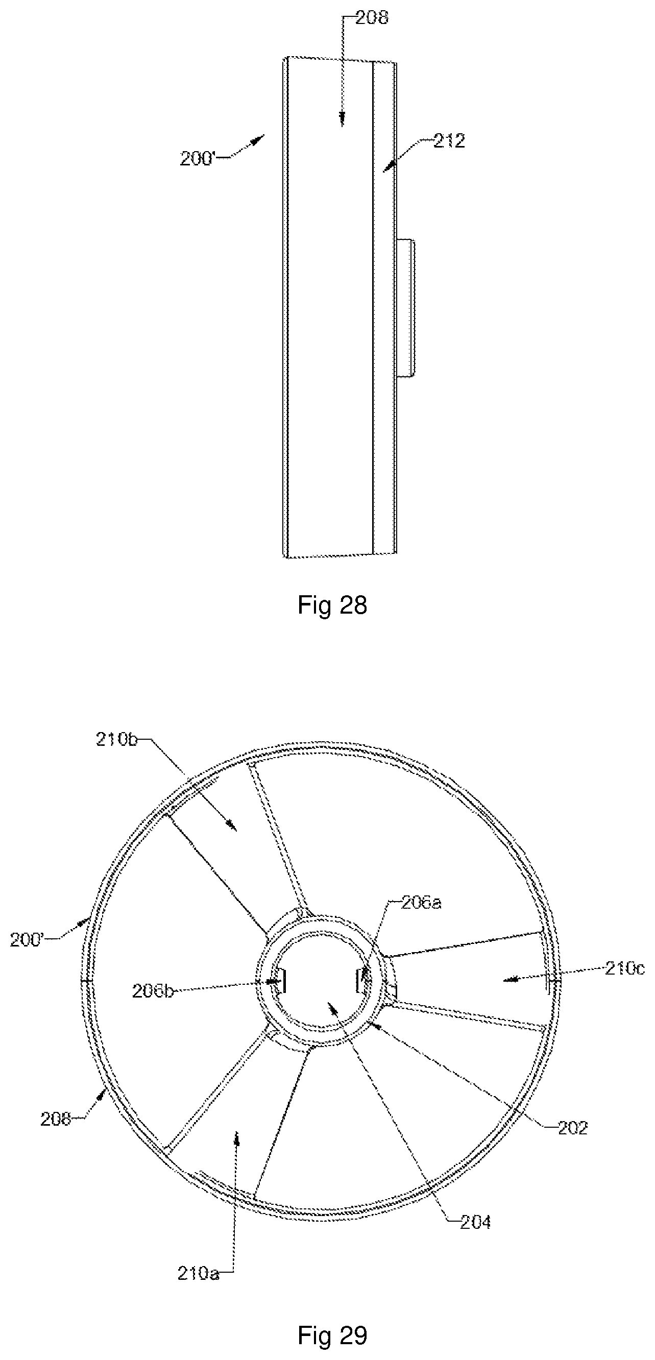 Patent US12313372 Figure 15 – Toy copter ring launcher with axially stacked ring magazine and improved copter ring