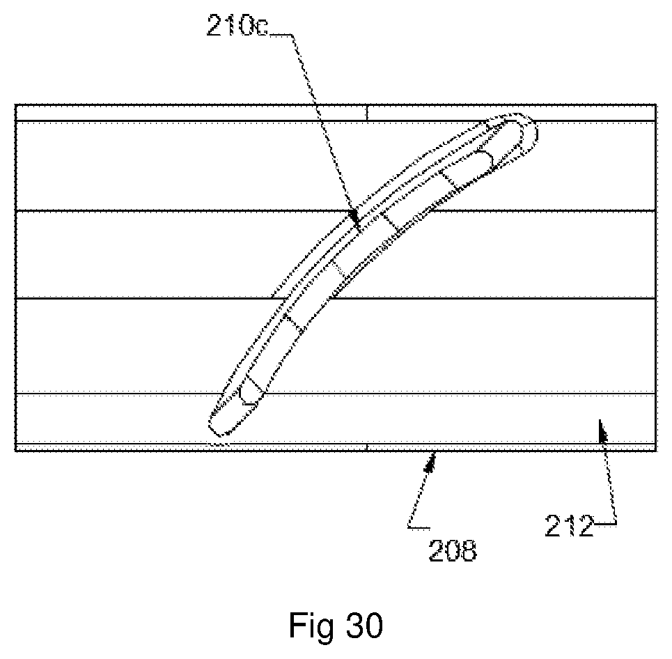 Patent US12313372 Figure 16 – Toy copter ring launcher with axially stacked ring magazine and improved copter ring