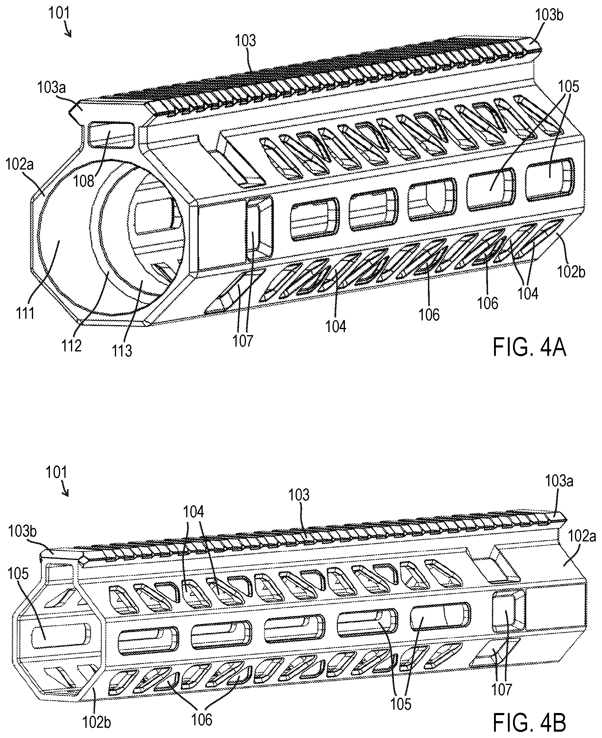 Patent US12313373 Figure 4 – Handguard assembly