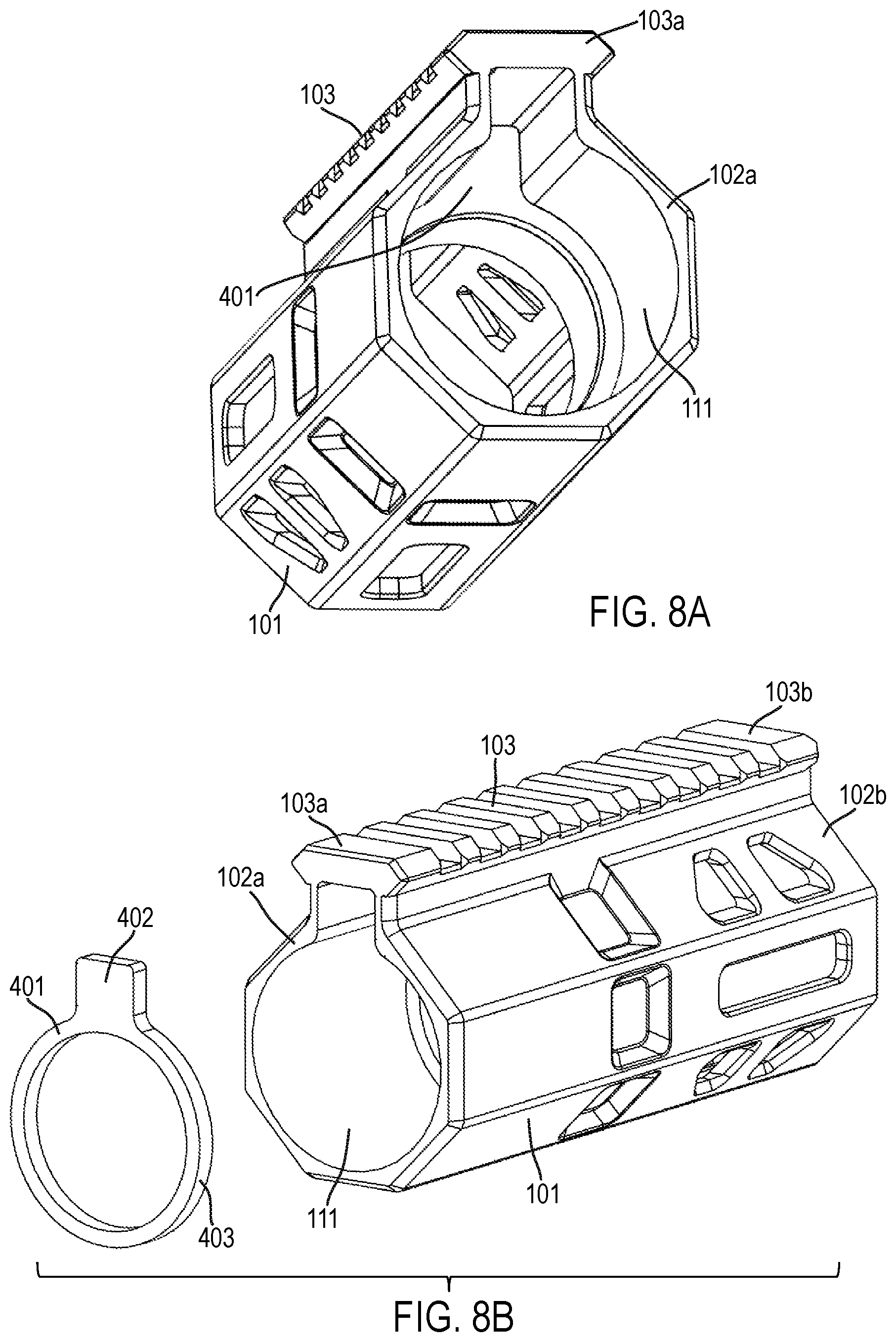 Patent US12313373 Figure 10 – Handguard assembly
