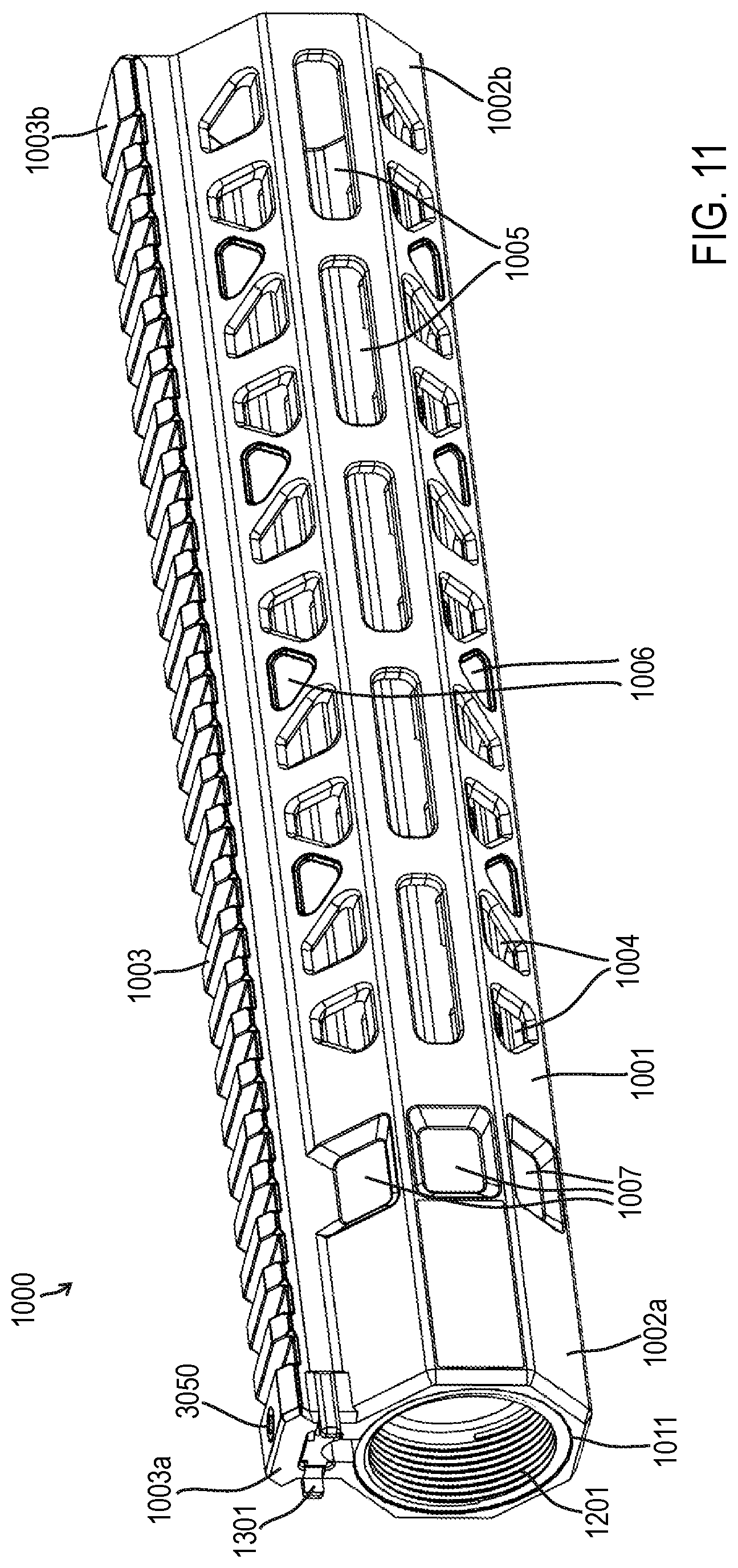 Patent US12313373 Figure 13 – Handguard assembly