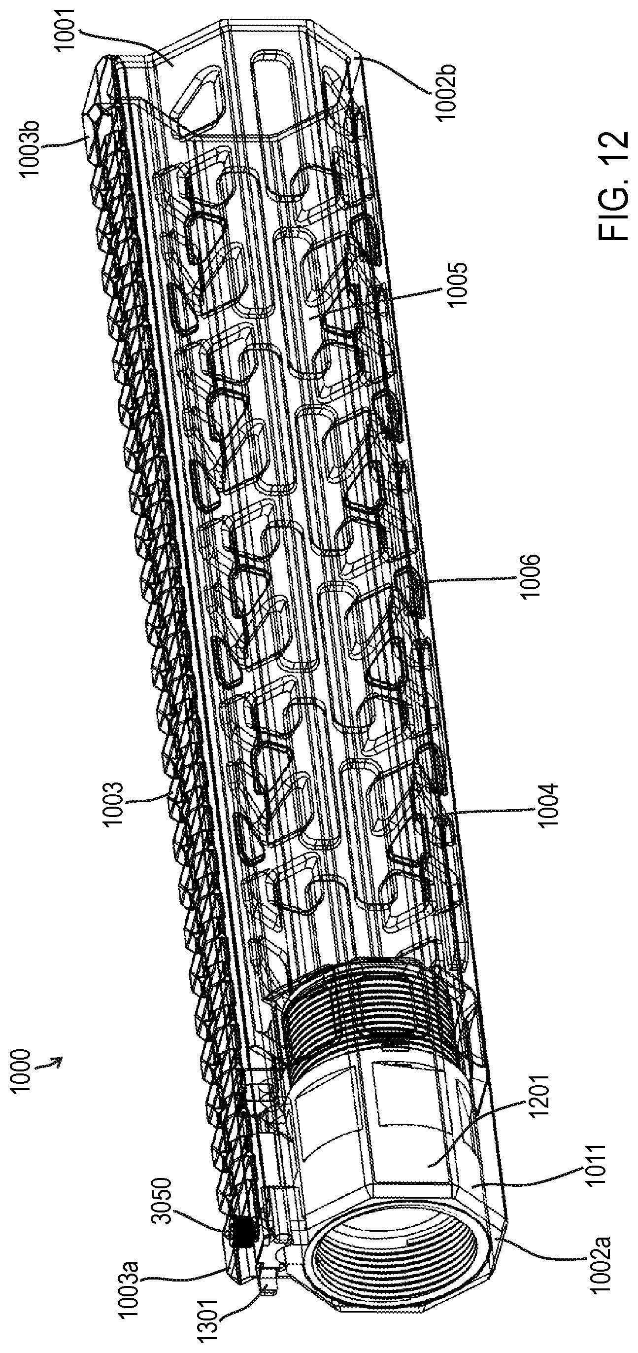 Patent US12313373 Figure 14 – Handguard assembly