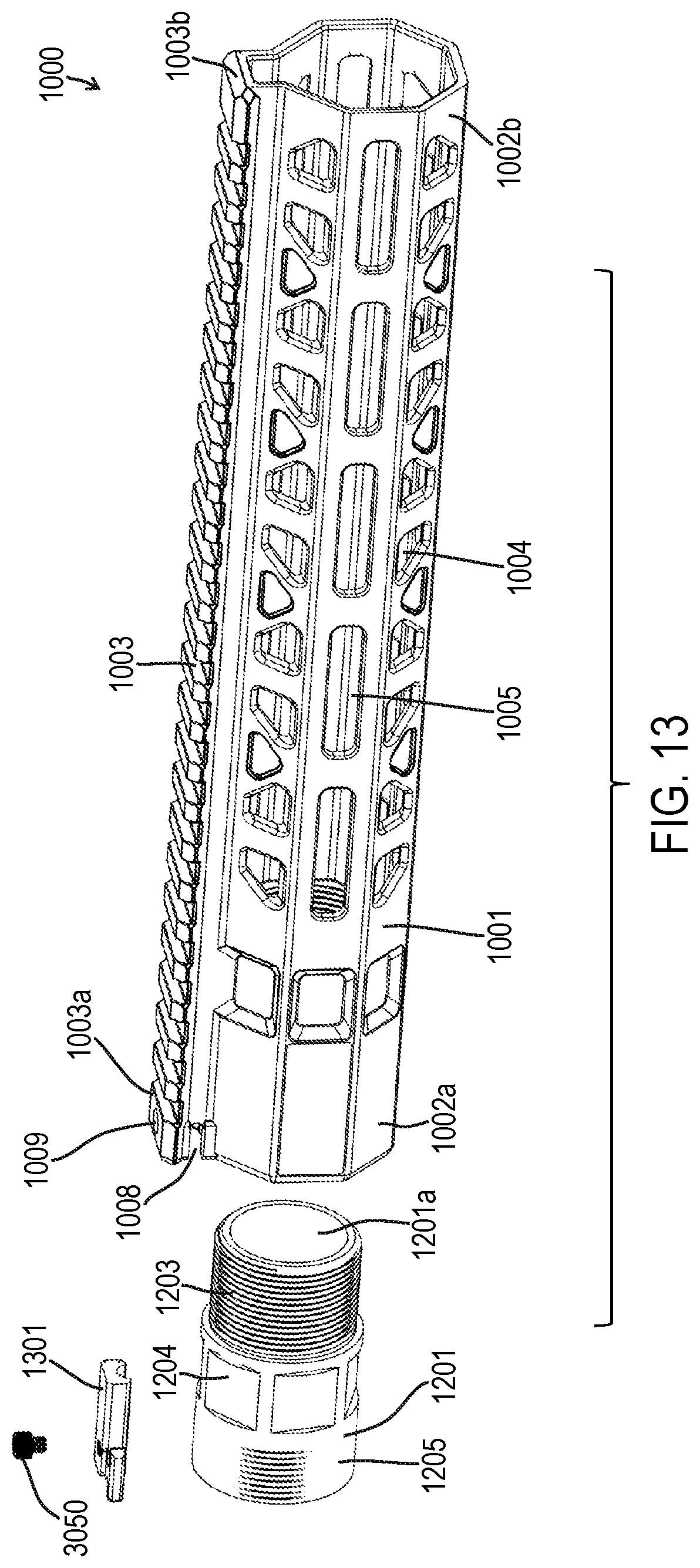 Patent US12313373 Figure 15 – Handguard assembly