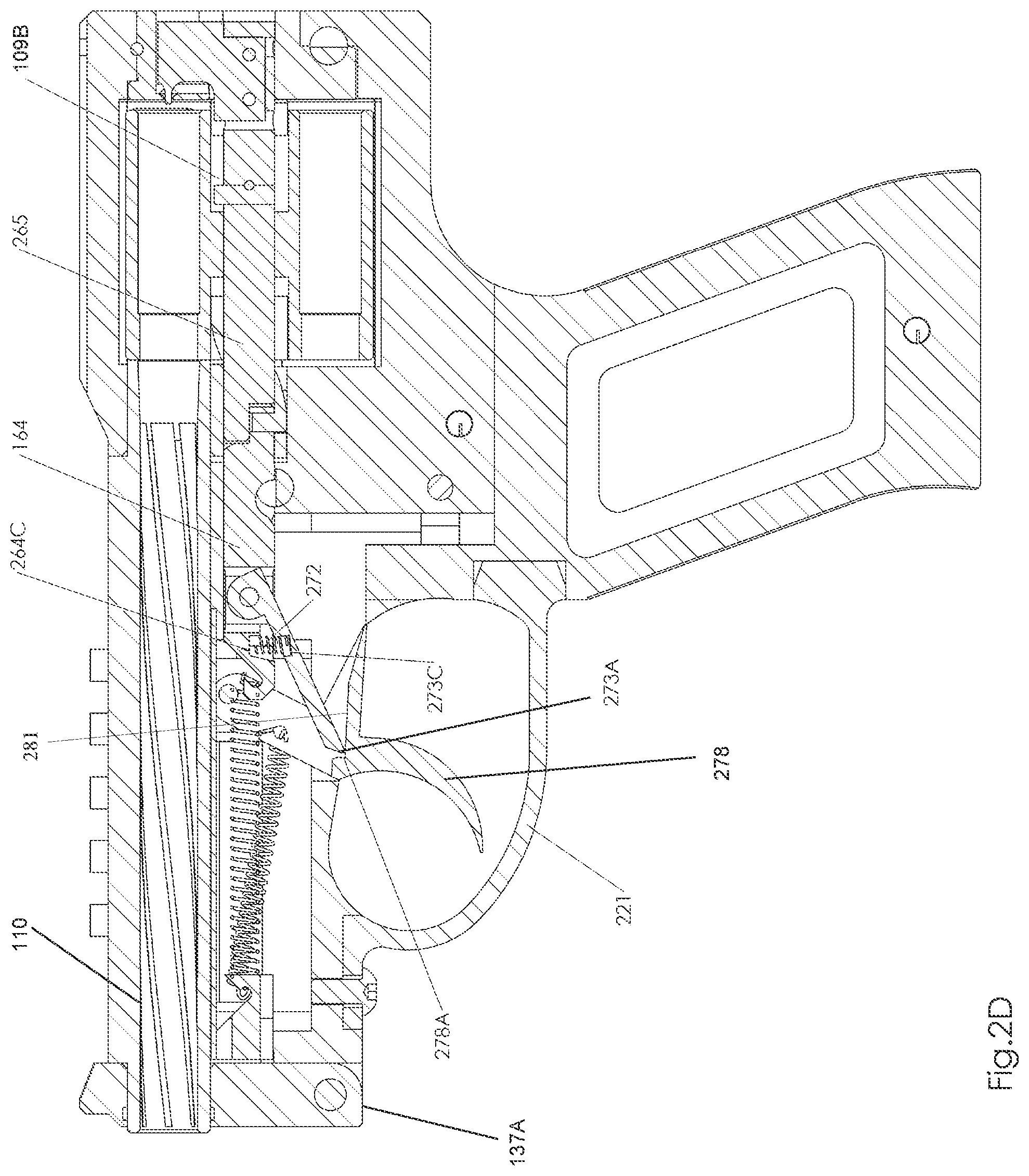 Patent US12313375 Figure 4 – Open frame revolver with changeable drum