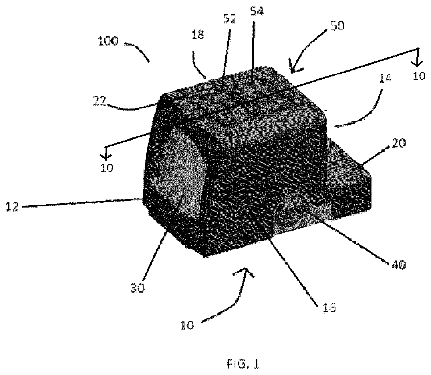 Patent US12313376 Figure 1 – Viewing optic
