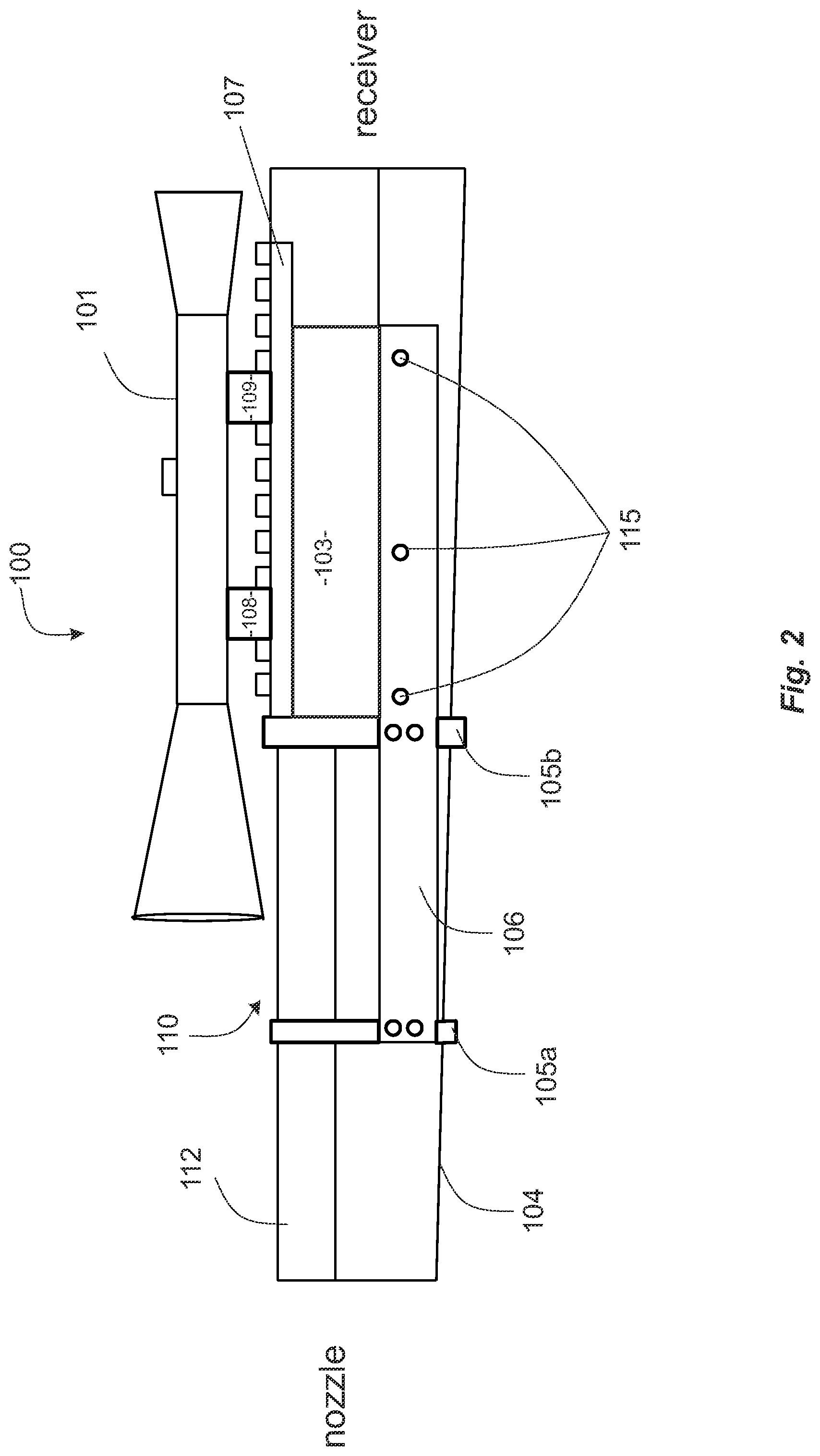 Patent US12313377 Figure 2 – Rifle scope mount