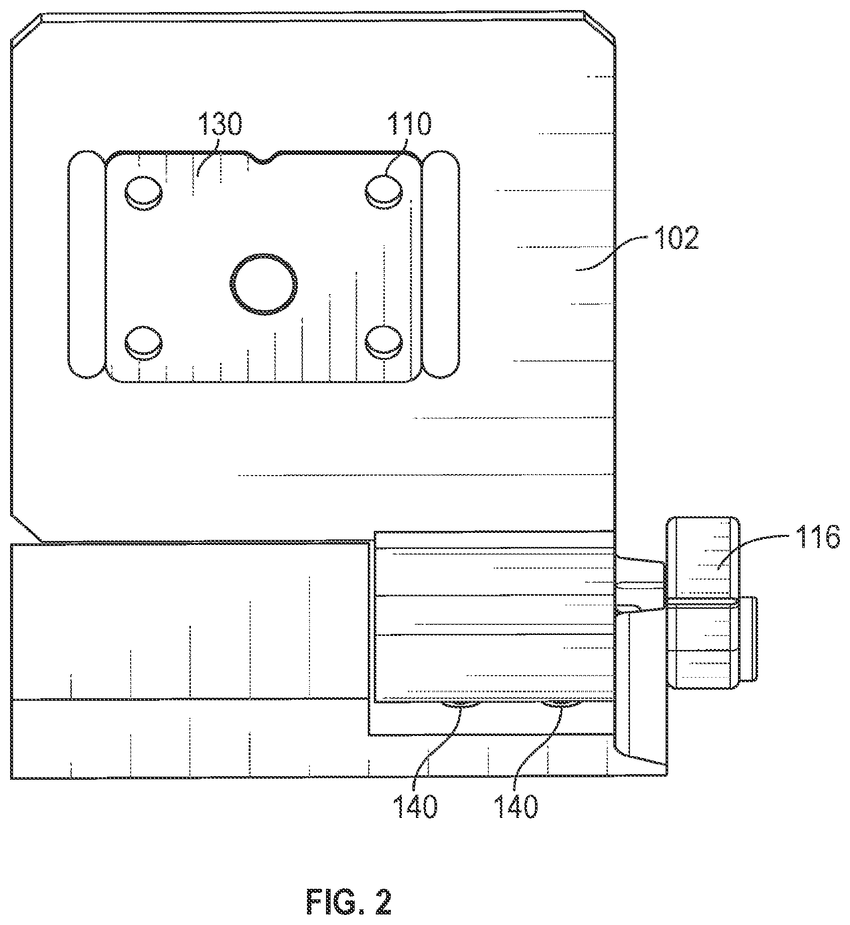 Patent US12313378 Figure 2 – Kinematic mount for a firearm