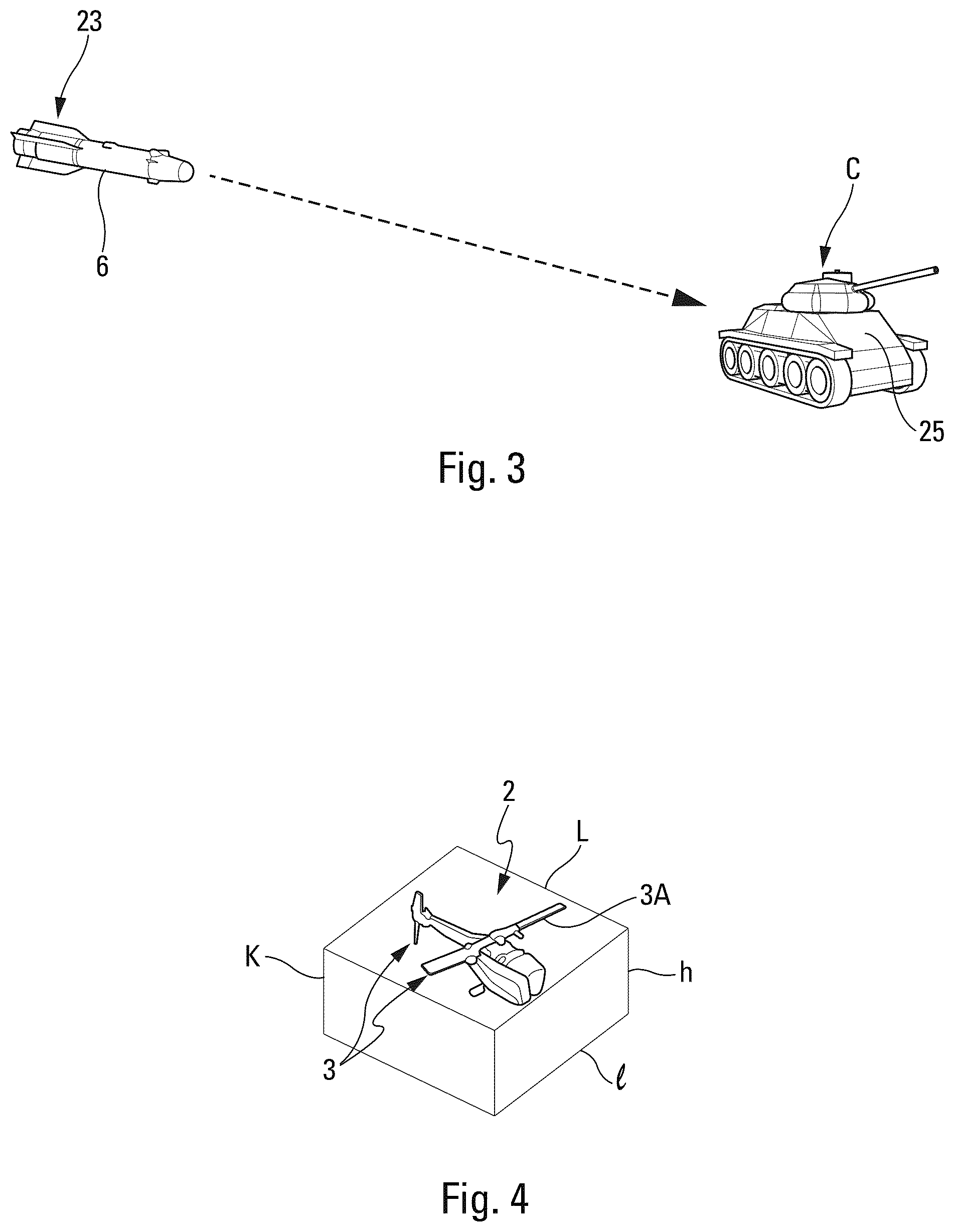 Patent US12313379 Figure 3 – System for neutralising a target using a drone and a missile