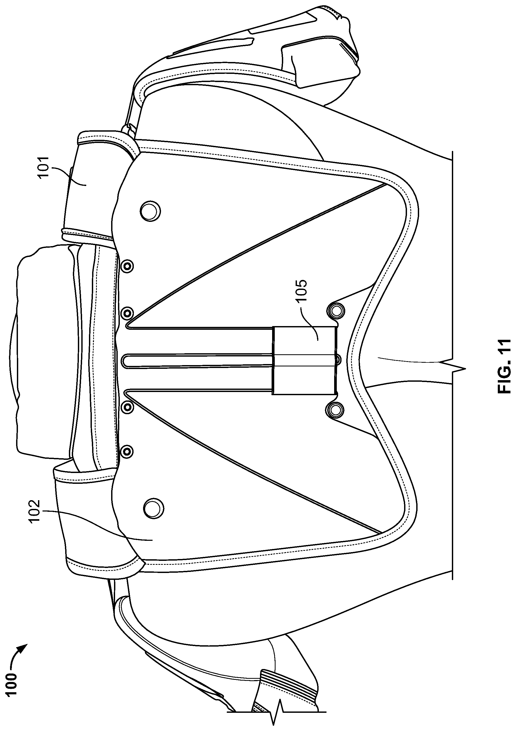 Patent US12313380 Figure 11 – Protective mantel and accessory hub