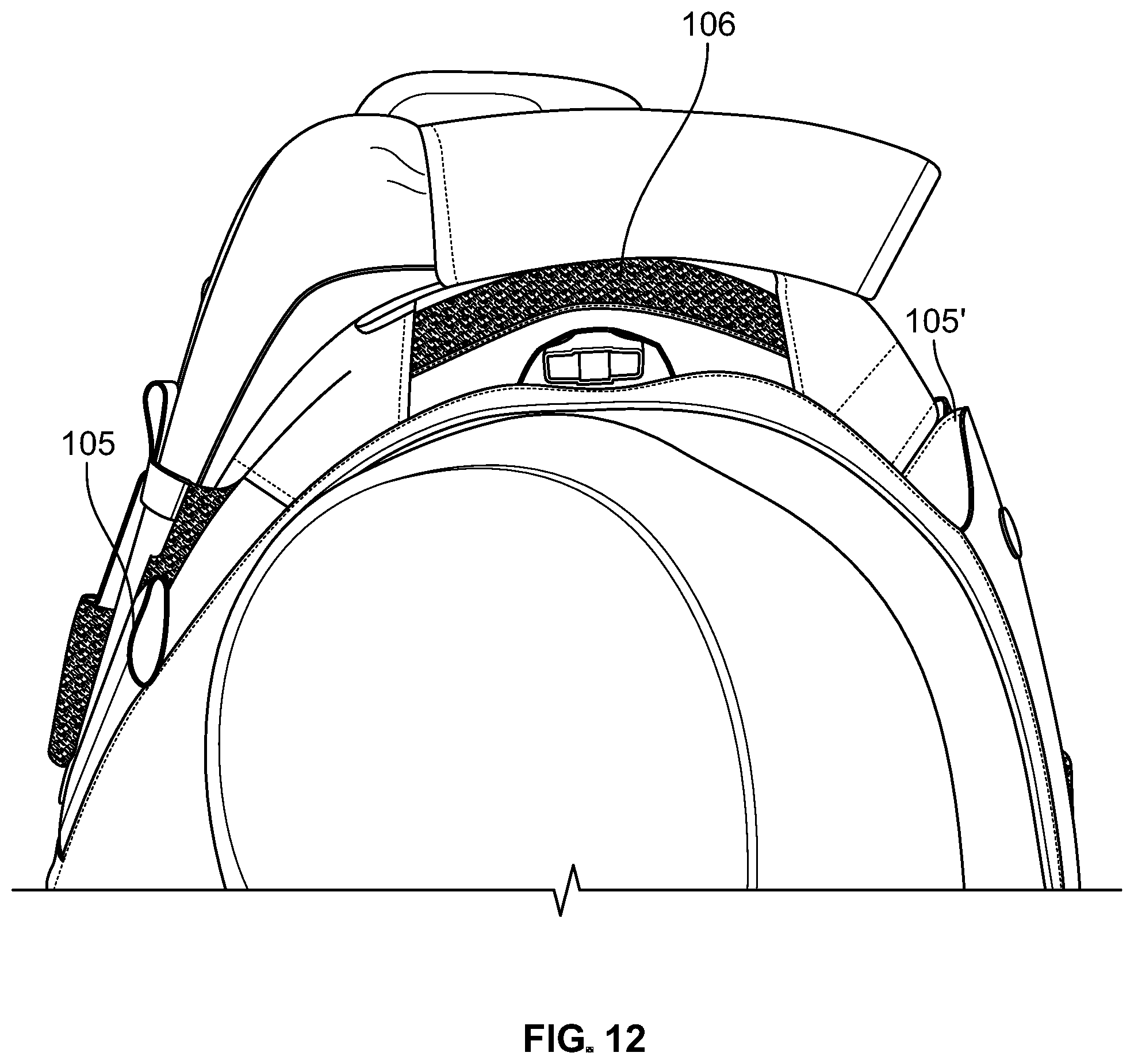 Patent US12313380 Figure 12 – Protective mantel and accessory hub