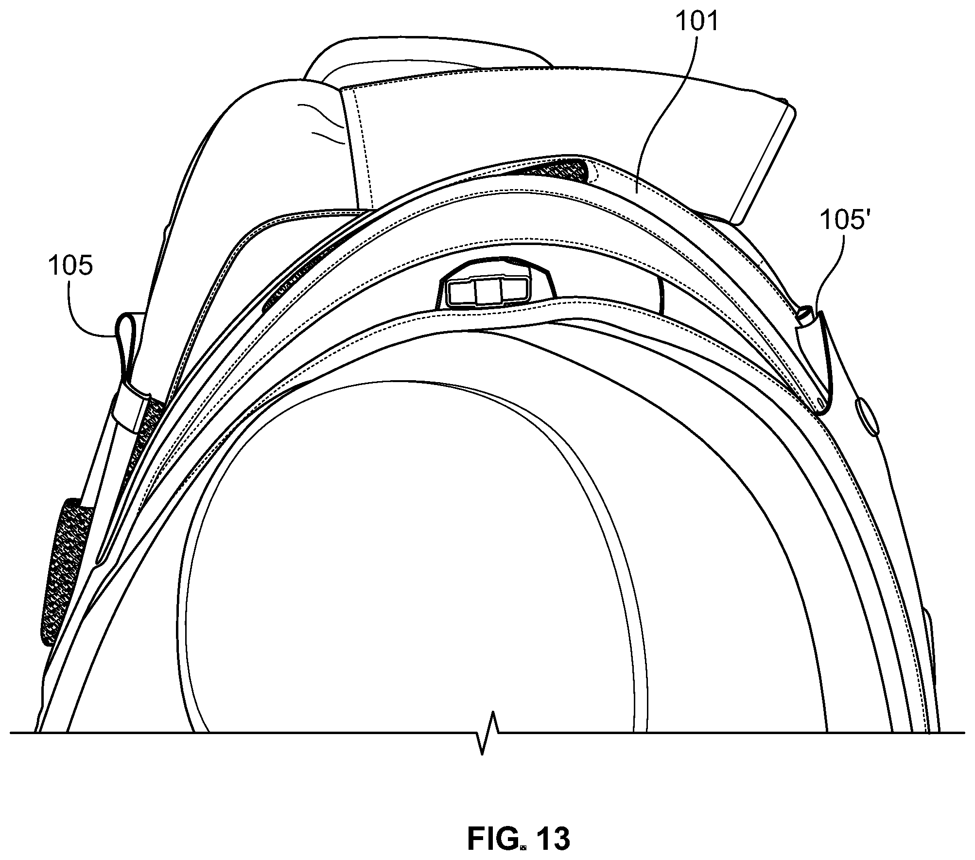 Patent US12313380 Figure 13 – Protective mantel and accessory hub