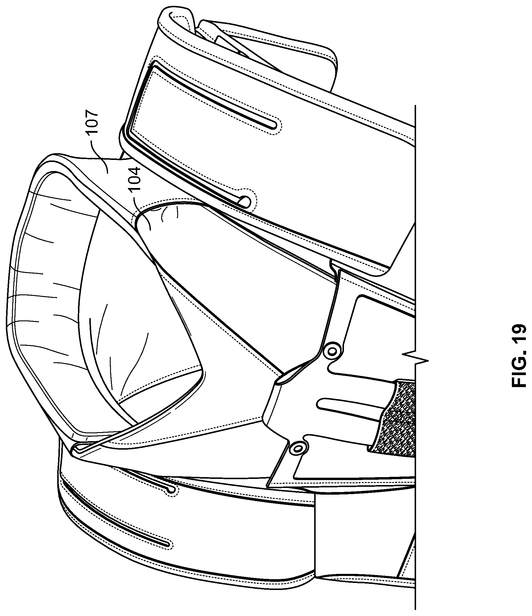 Patent US12313380 Figure 19 – Protective mantel and accessory hub