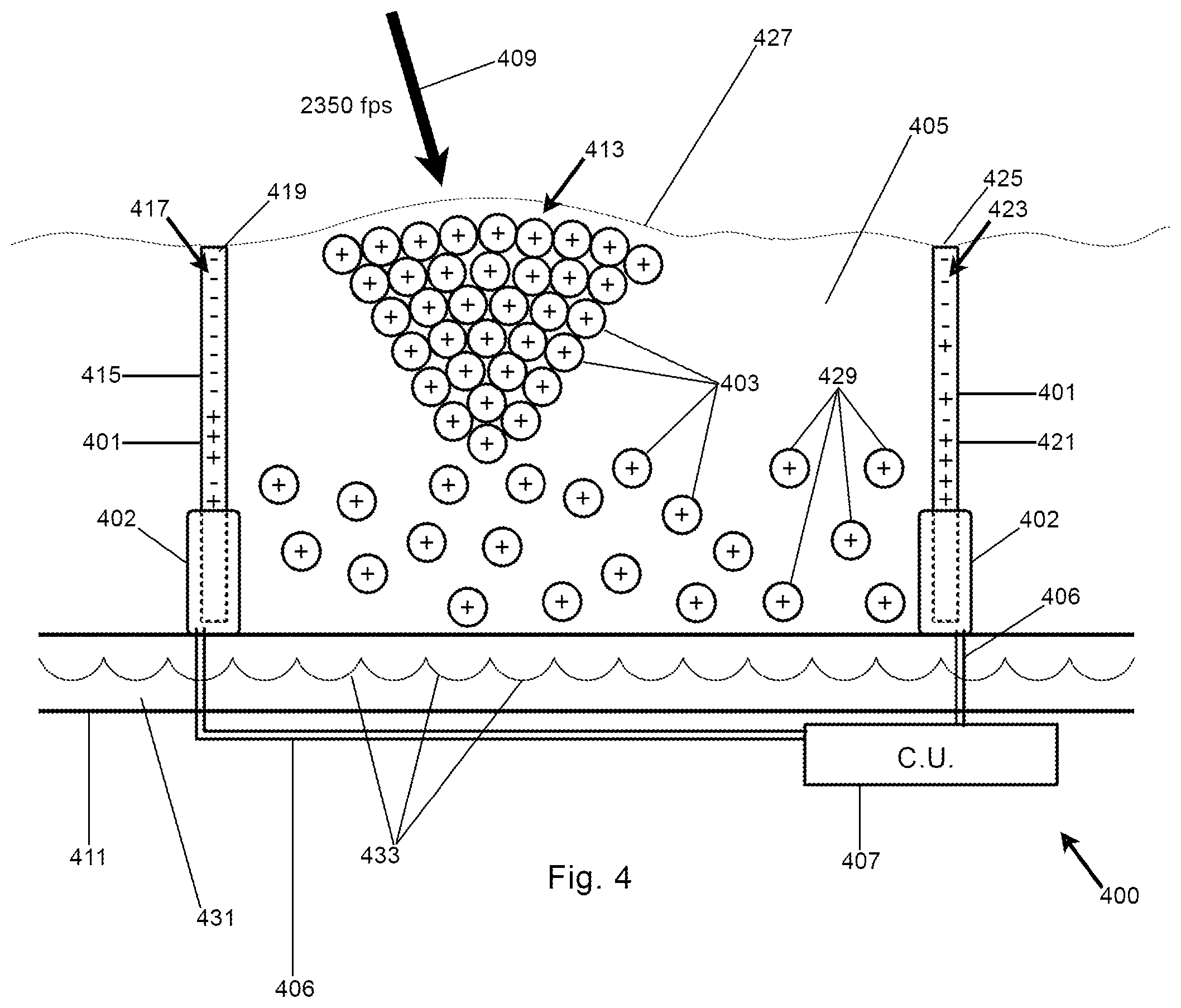 Patent US12313381 Figure 3 – Handheld weapon including projectile interceptor
