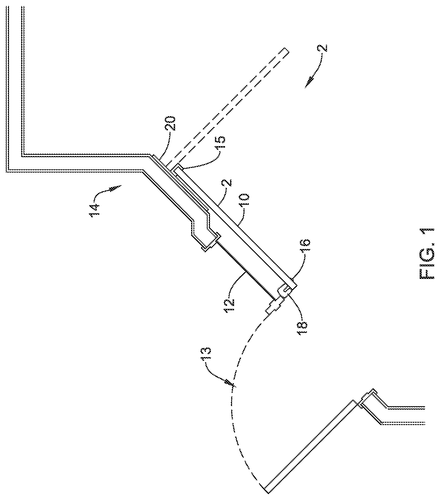 Patent US12313382 Figure 1 – Ballistic resistant wall structures