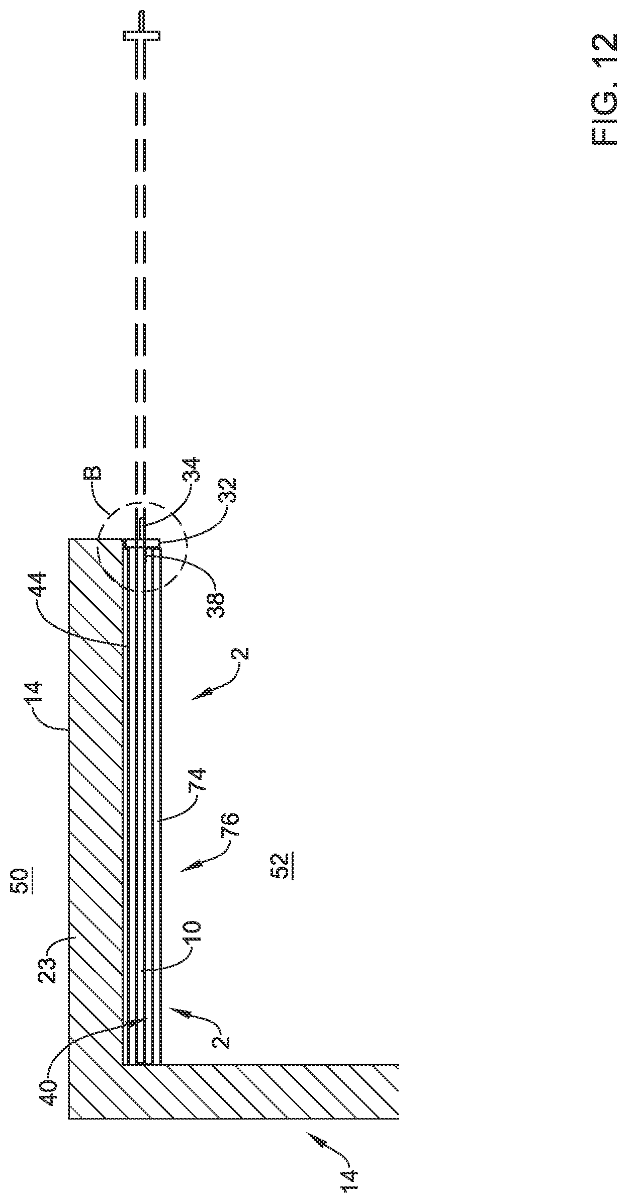 Patent US12313382 Figure 12 – Ballistic resistant wall structures