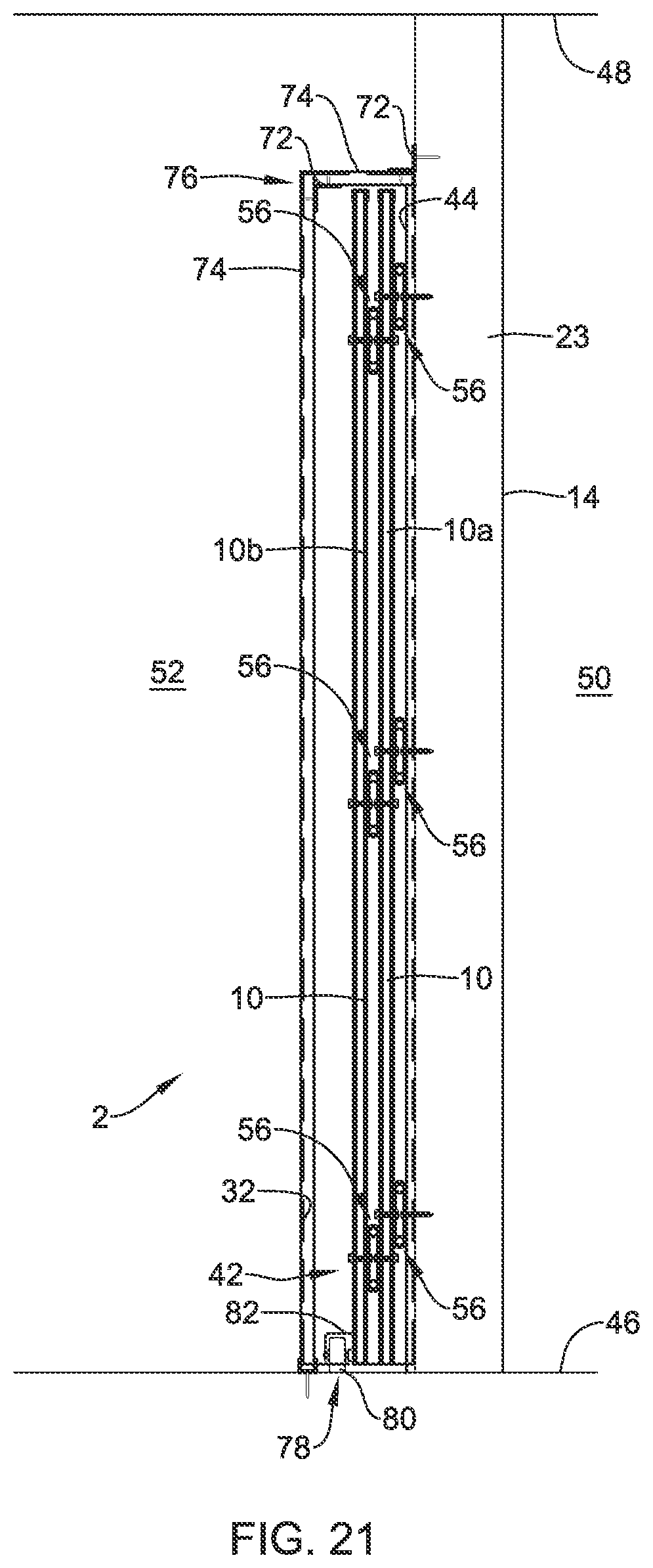 Patent US12313382 Figure 20 – Ballistic resistant wall structures