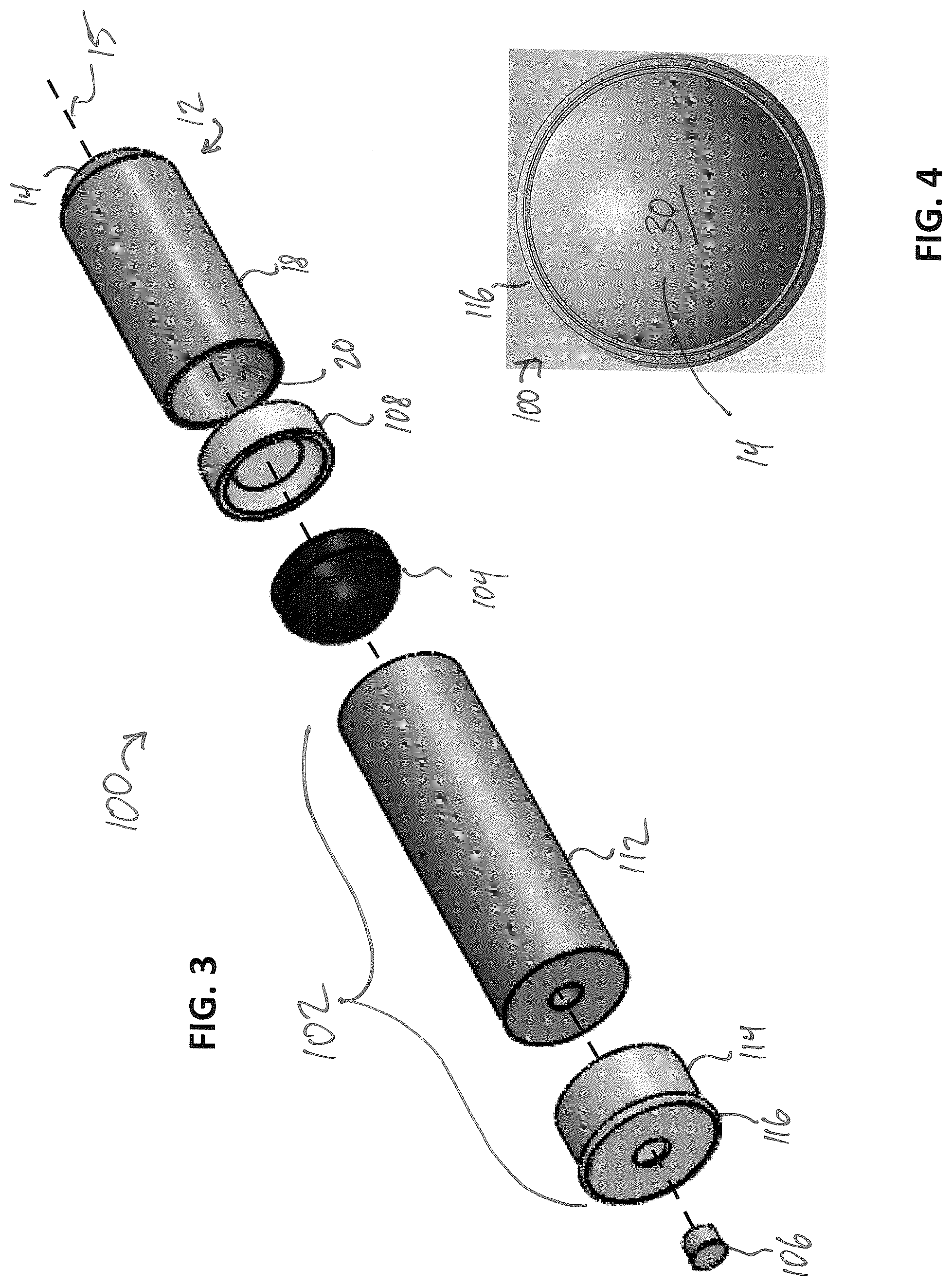 Patent US12313384 Figure 2 – Less-lethal projectiles and cartridges