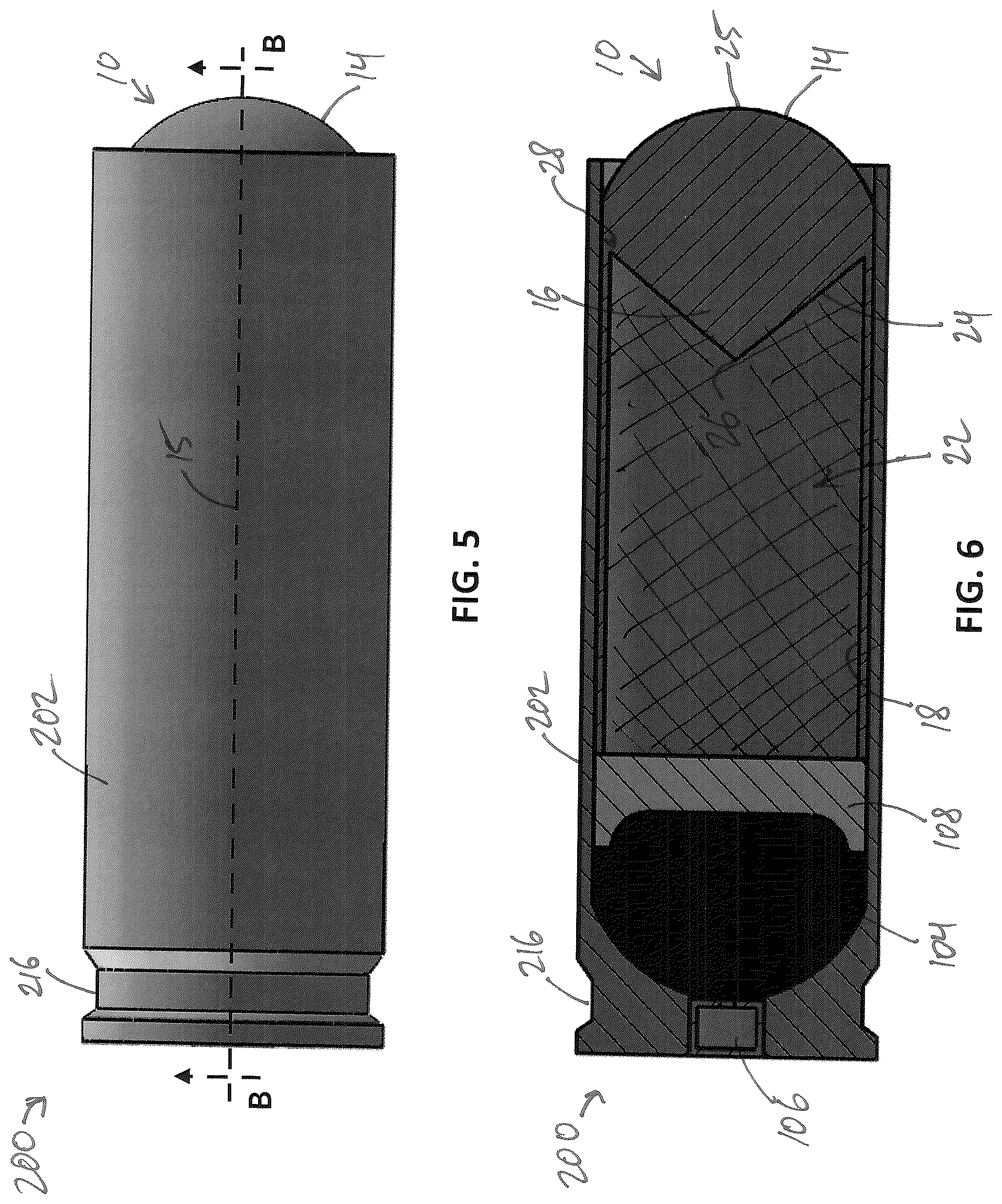 Patent US12313384 Figure 3 – Less-lethal projectiles and cartridges
