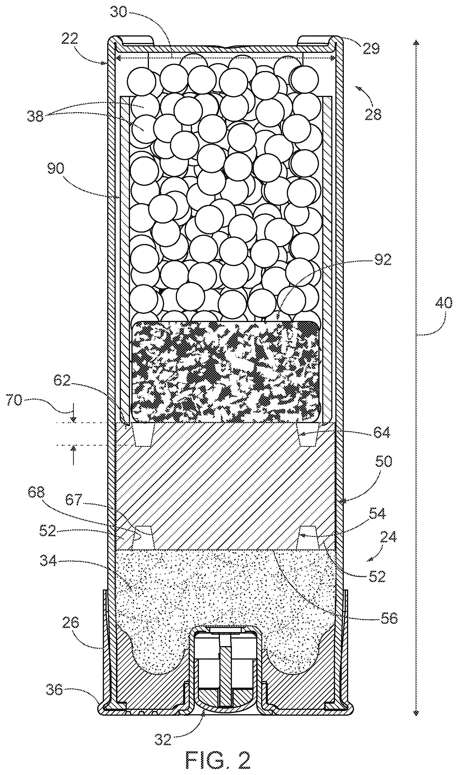 Patent US12313388 Figure 2 – Biodegradable shotshell components