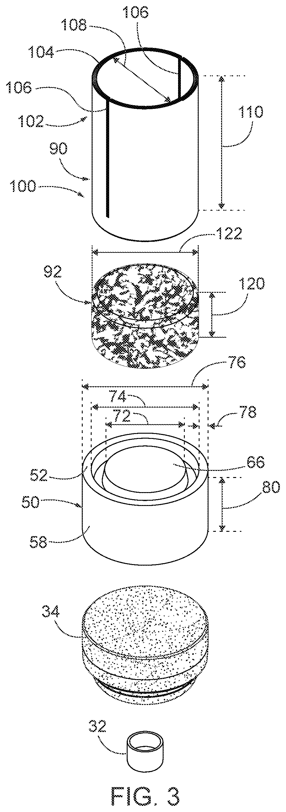 Patent US12313388 Figure 3 – Biodegradable shotshell components