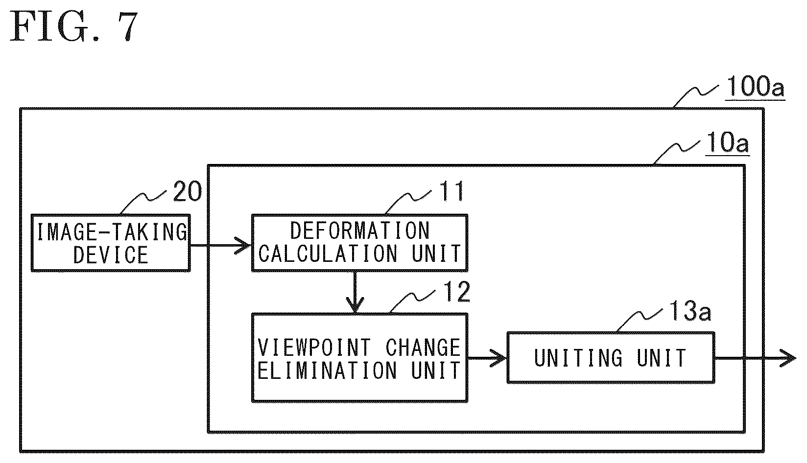 Patent US12313394 Figure 7 – Deformation calculation device, deformation measurement device, and deformation calculation method
