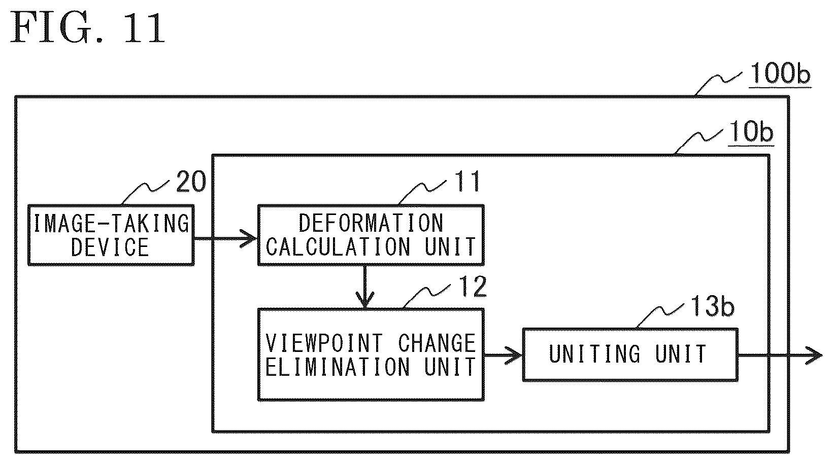 Patent US12313394 Figure 11 – Deformation calculation device, deformation measurement device, and deformation calculation method