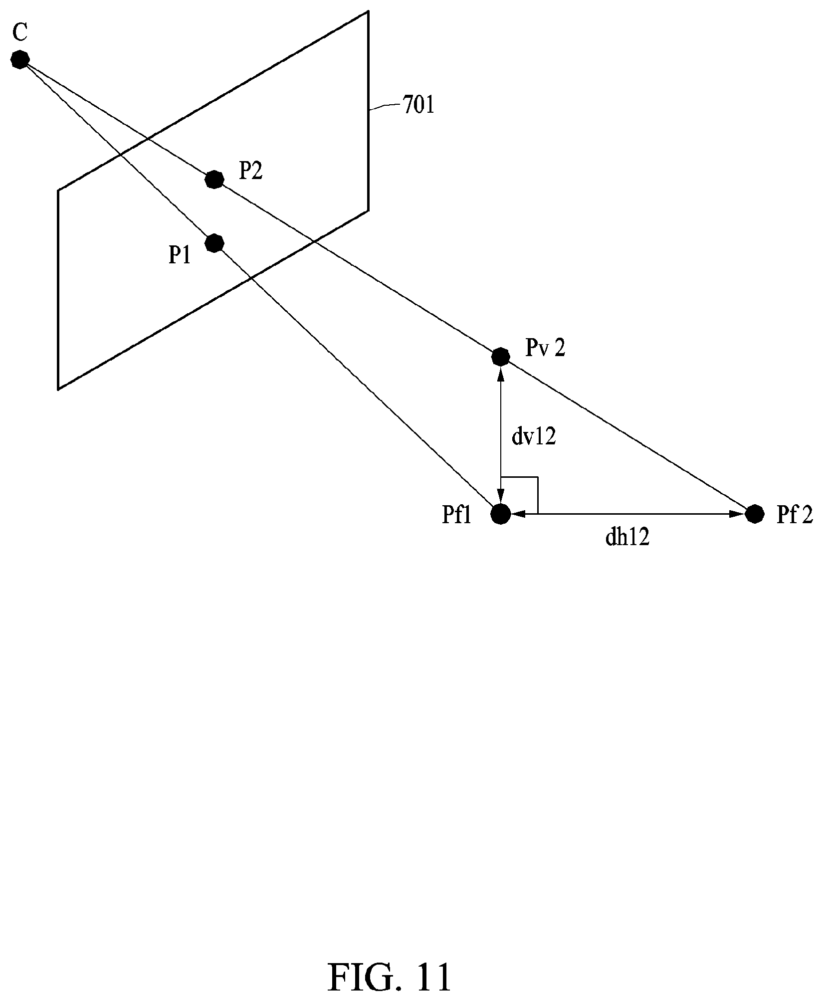 Patent US12313404 Figure 11 – Method and apparatus for calculating actual distance between coordinates in image