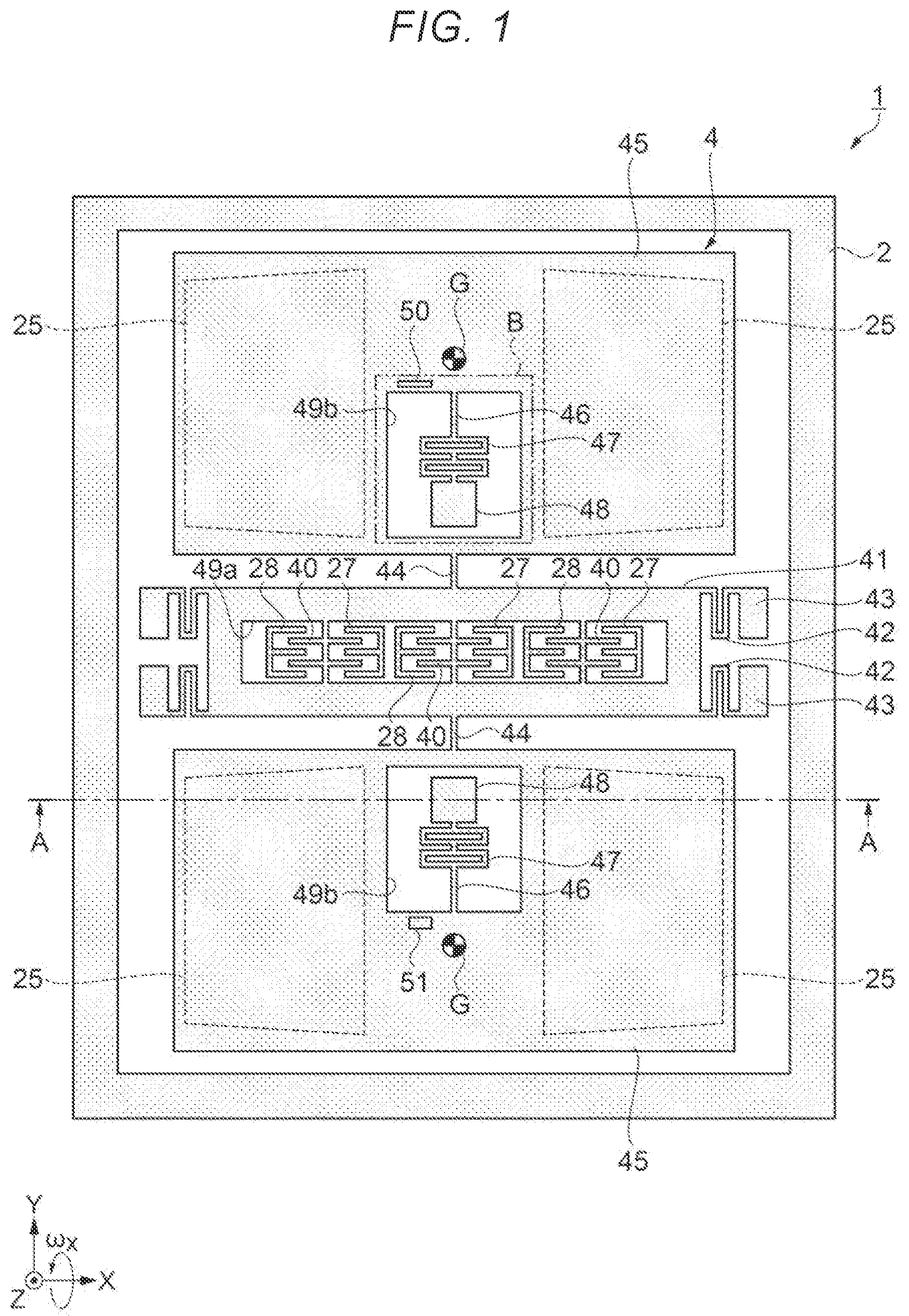 Patent US12313407 Figure 1 – Gyro sensor, electronic device, and vehicle