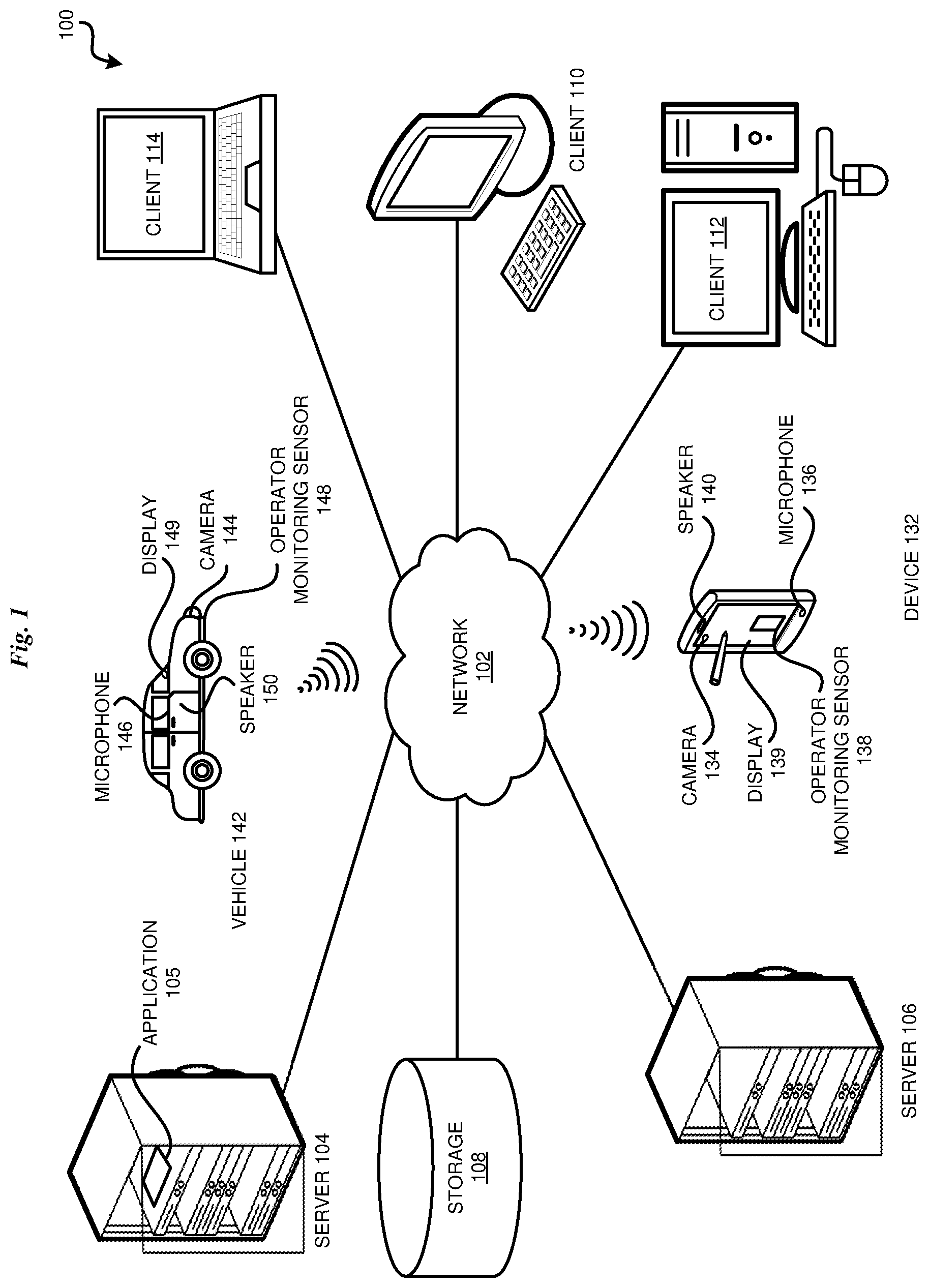 Patent US12313420 Figure 1 – Vehicle based external environment augmentation for operator alertness