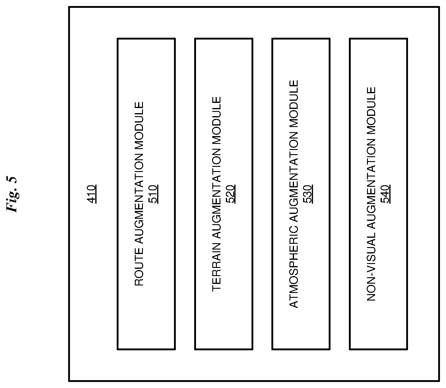 Patent US12313420 Figure 5 – Vehicle based external environment augmentation for operator alertness