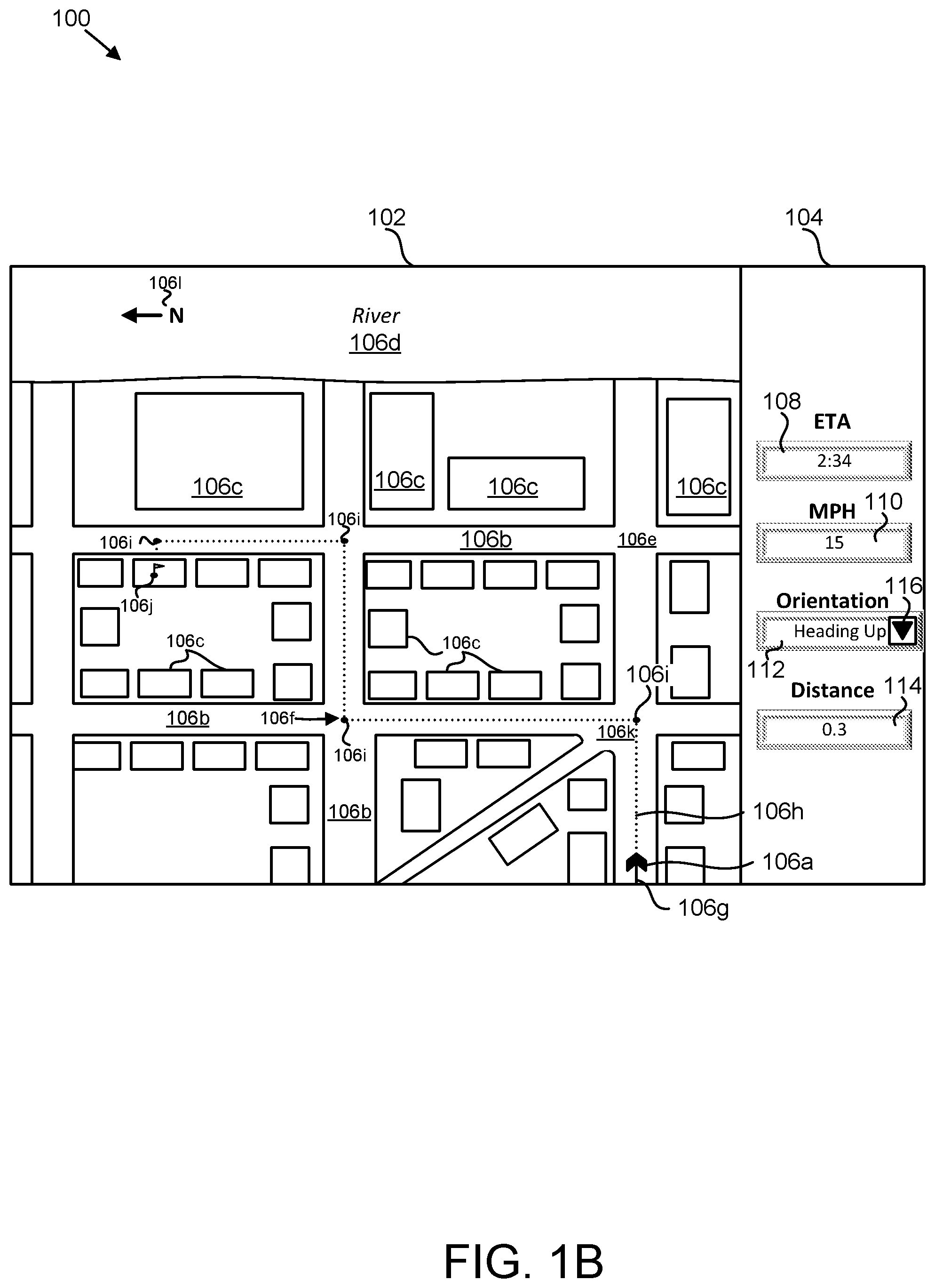 Patent US12313421 Figure 2 – Method for contextual navigation direction orientation