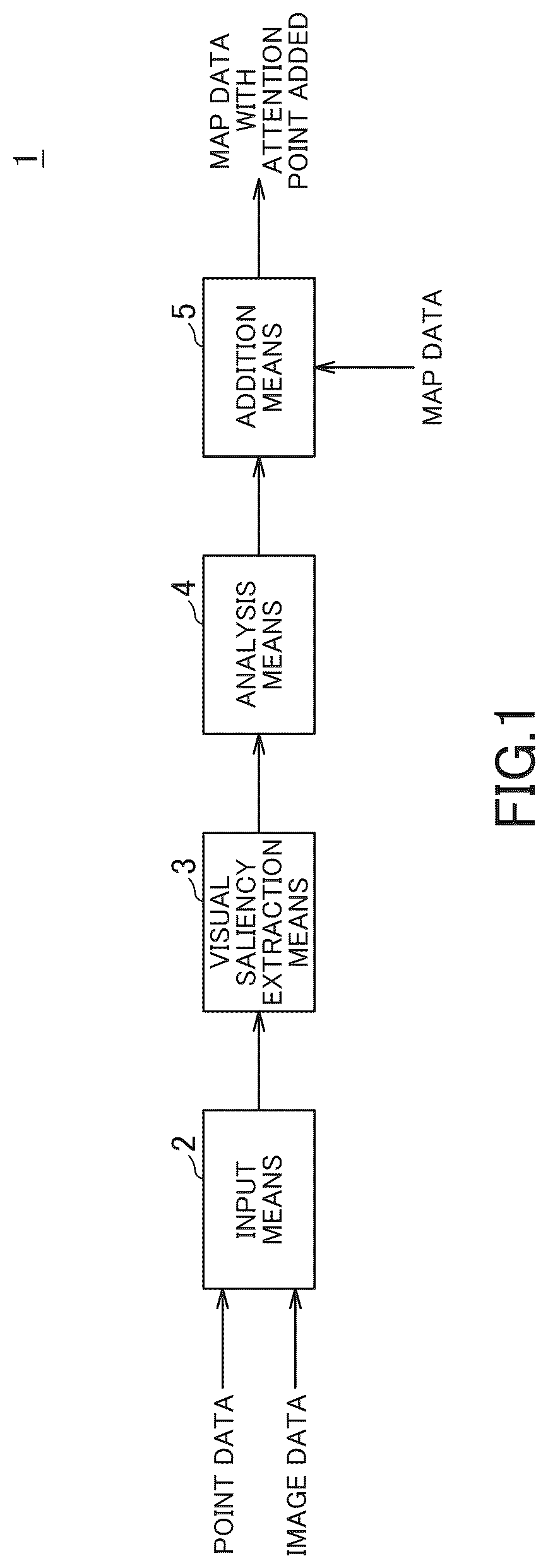 Patent US12313427 Figure 1 – Map data generation device