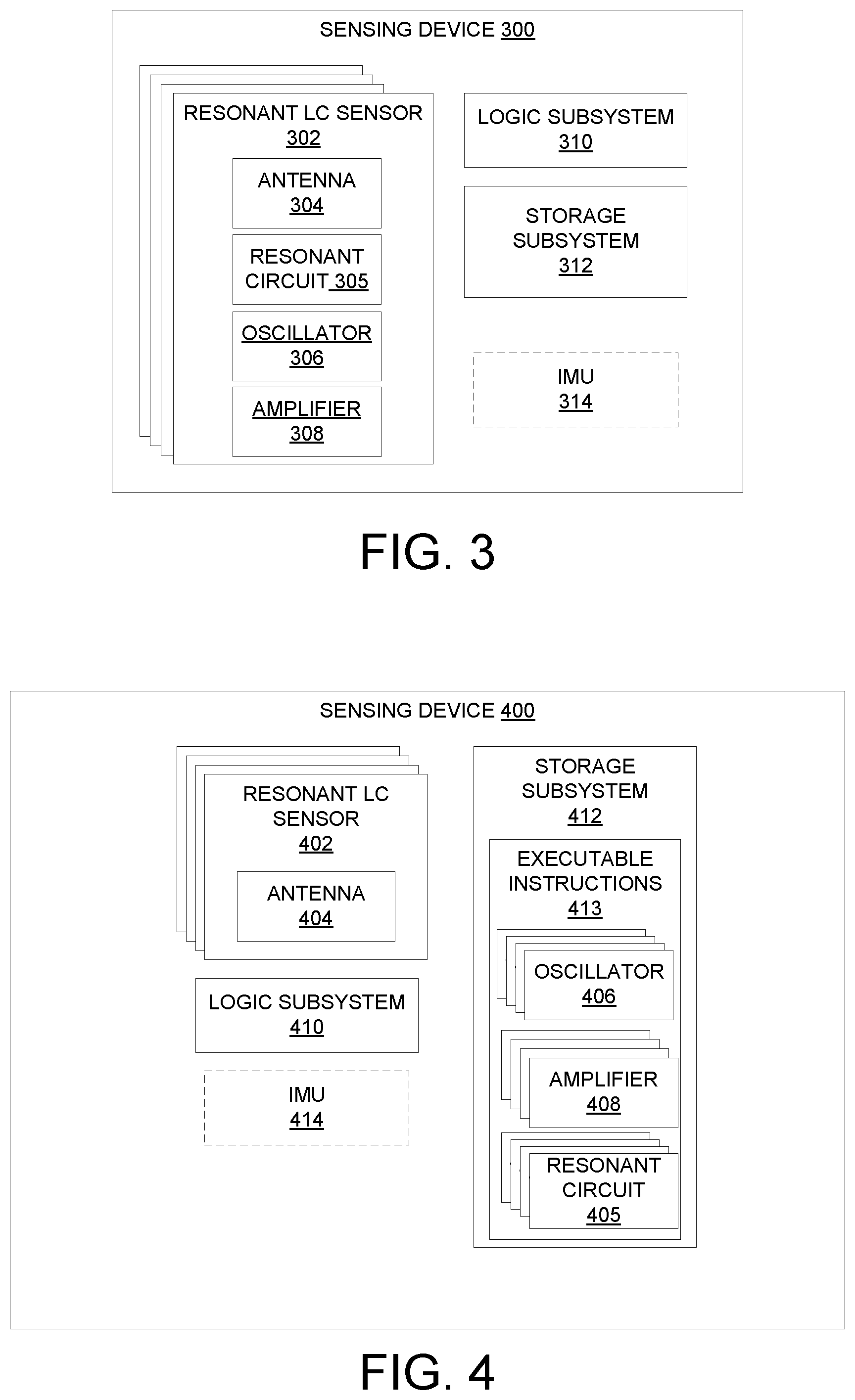 Patent US12313431 Figure 3 – Surface sensing via resonant sensor