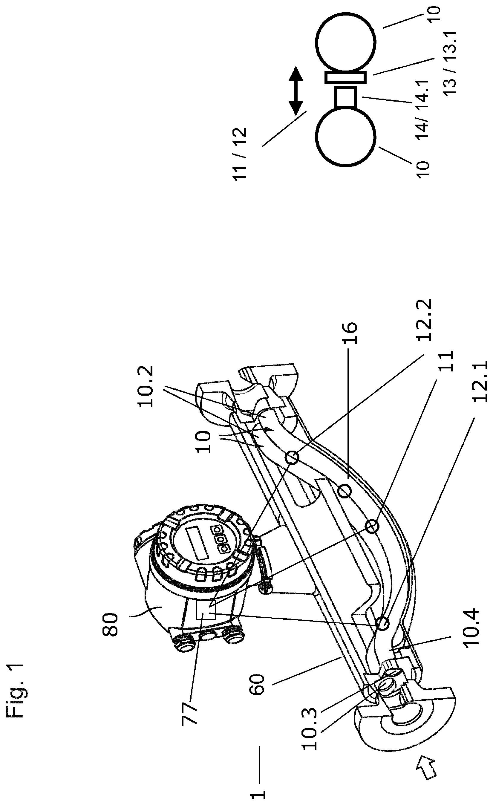 Patent US12313435 Figure 1 – Method for operating a Coriolis measurement device