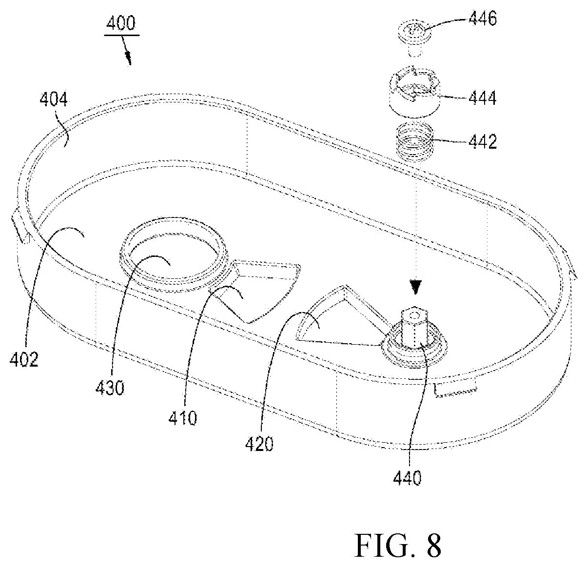 Patent US12313436 Figure 8 – Automatic dispenser for mixed measurement of grain