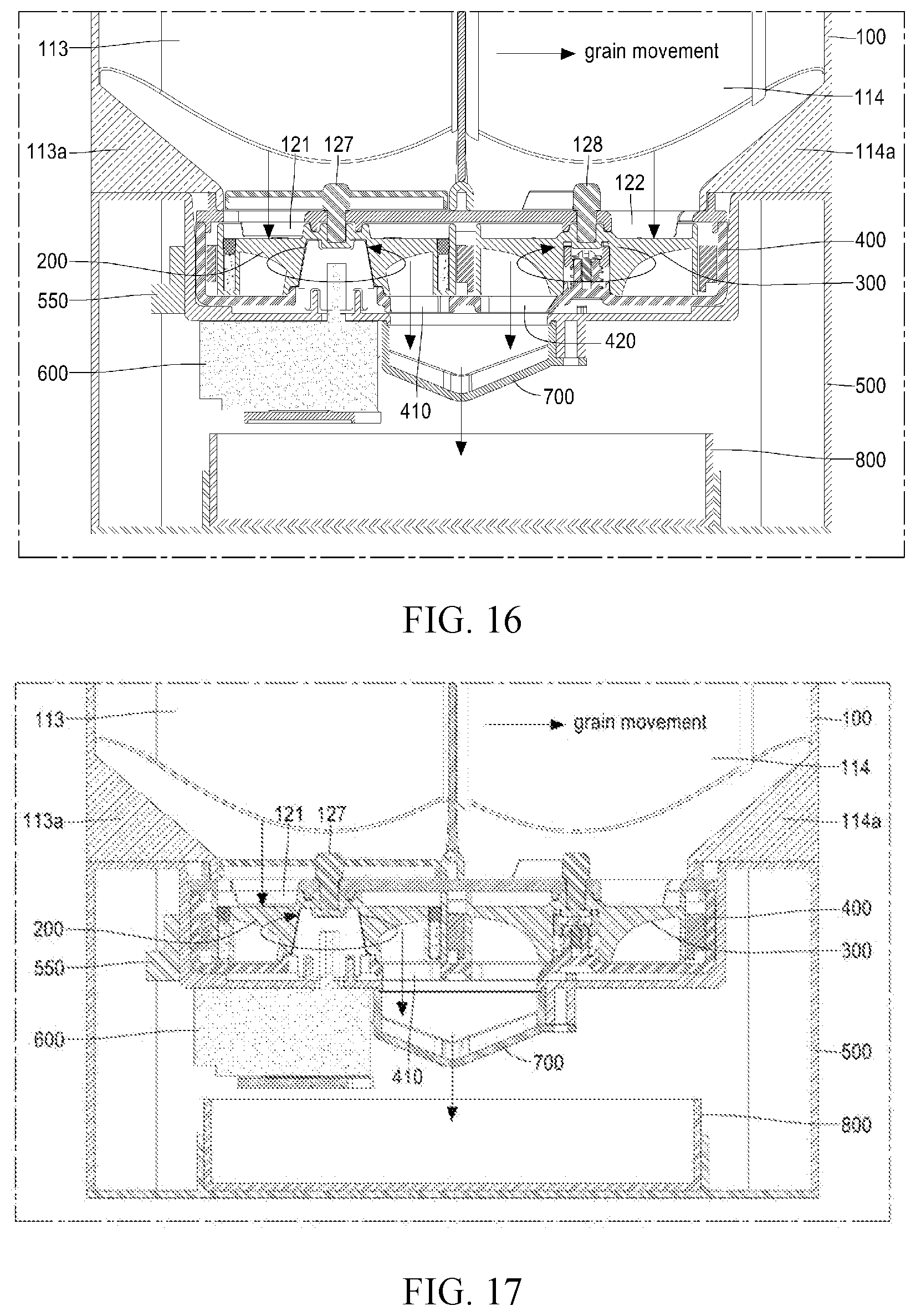 Patent US12313436 Figure 14 – Automatic dispenser for mixed measurement of grain