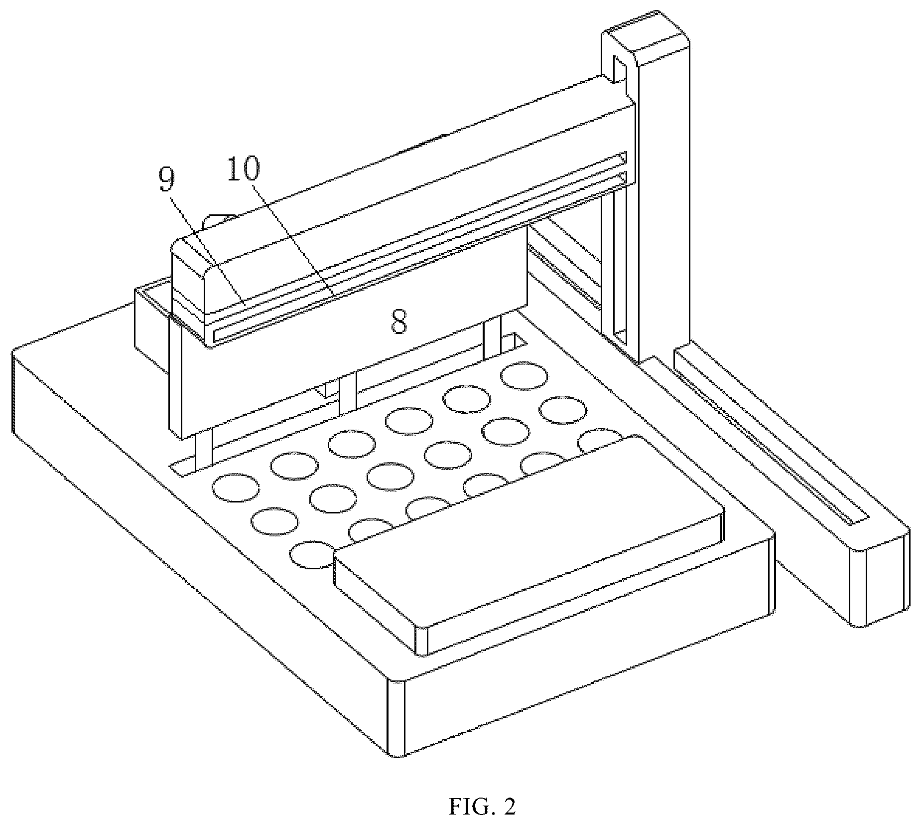 Patent US12313440 Figure 2 – High-precision automatic weighing device for powder samples