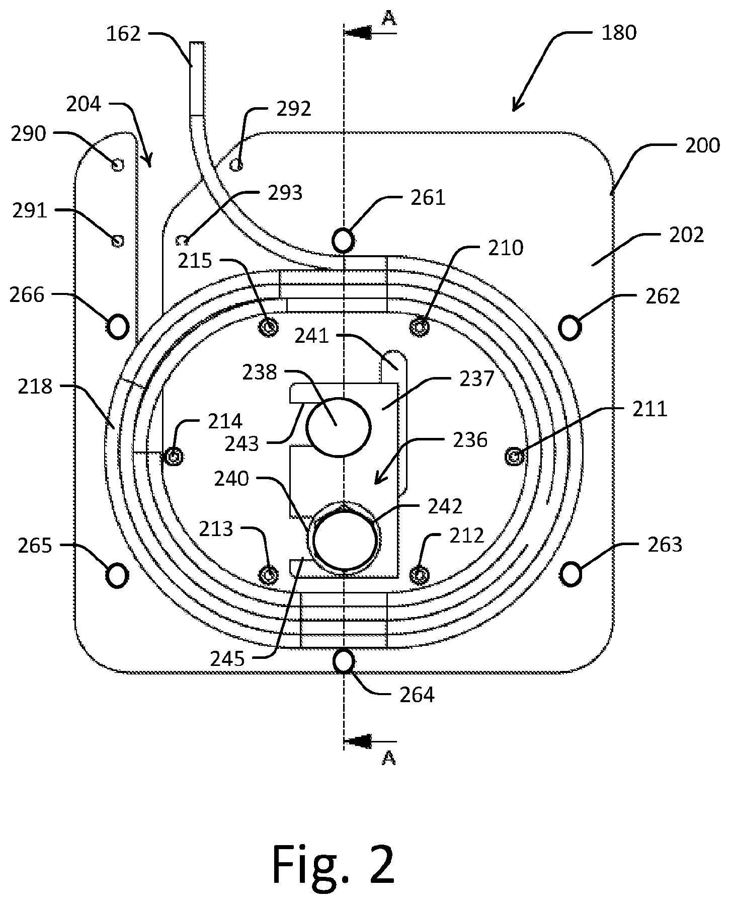 Patent US12313450 Figure 2 – Mounting structure for a vibration sensing system