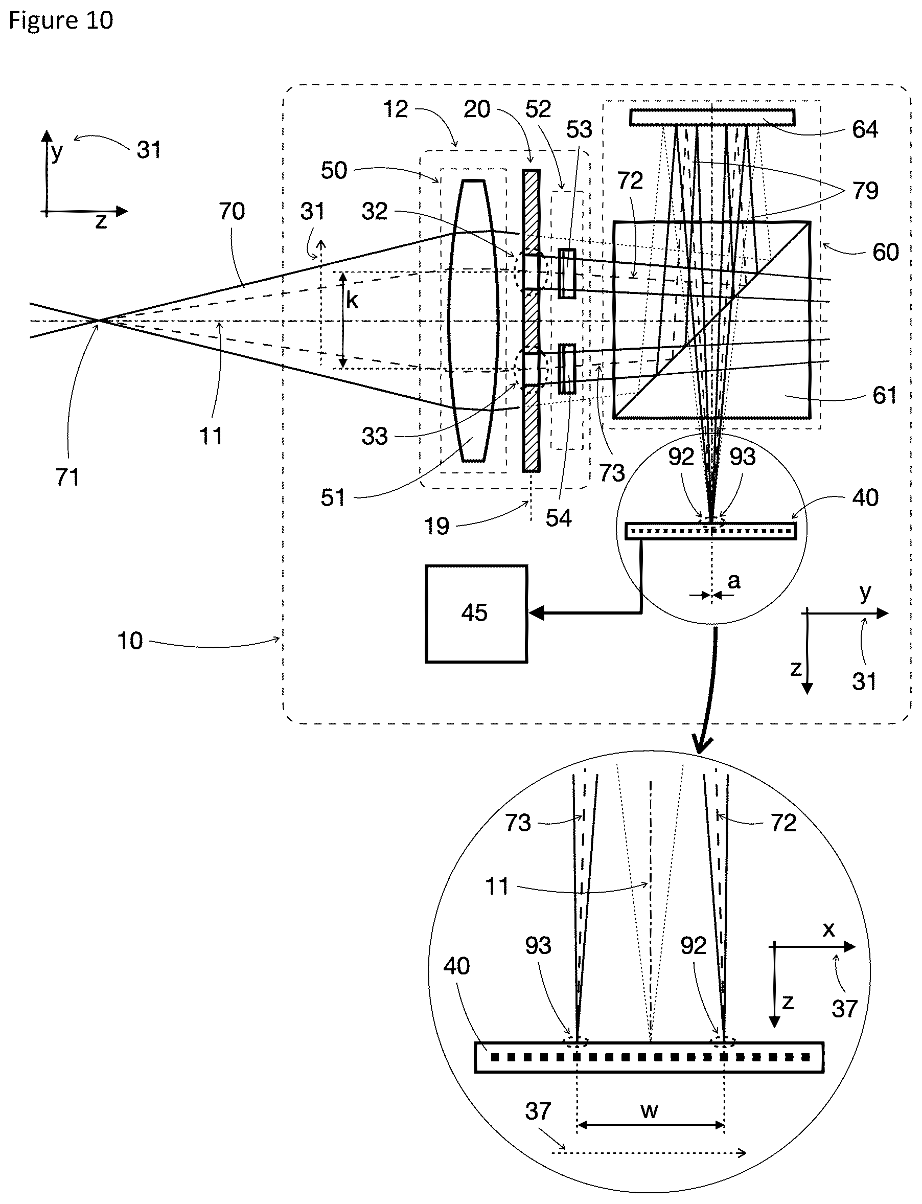 Patent US12313455 Figure 8 – Device and method for determining a focal point