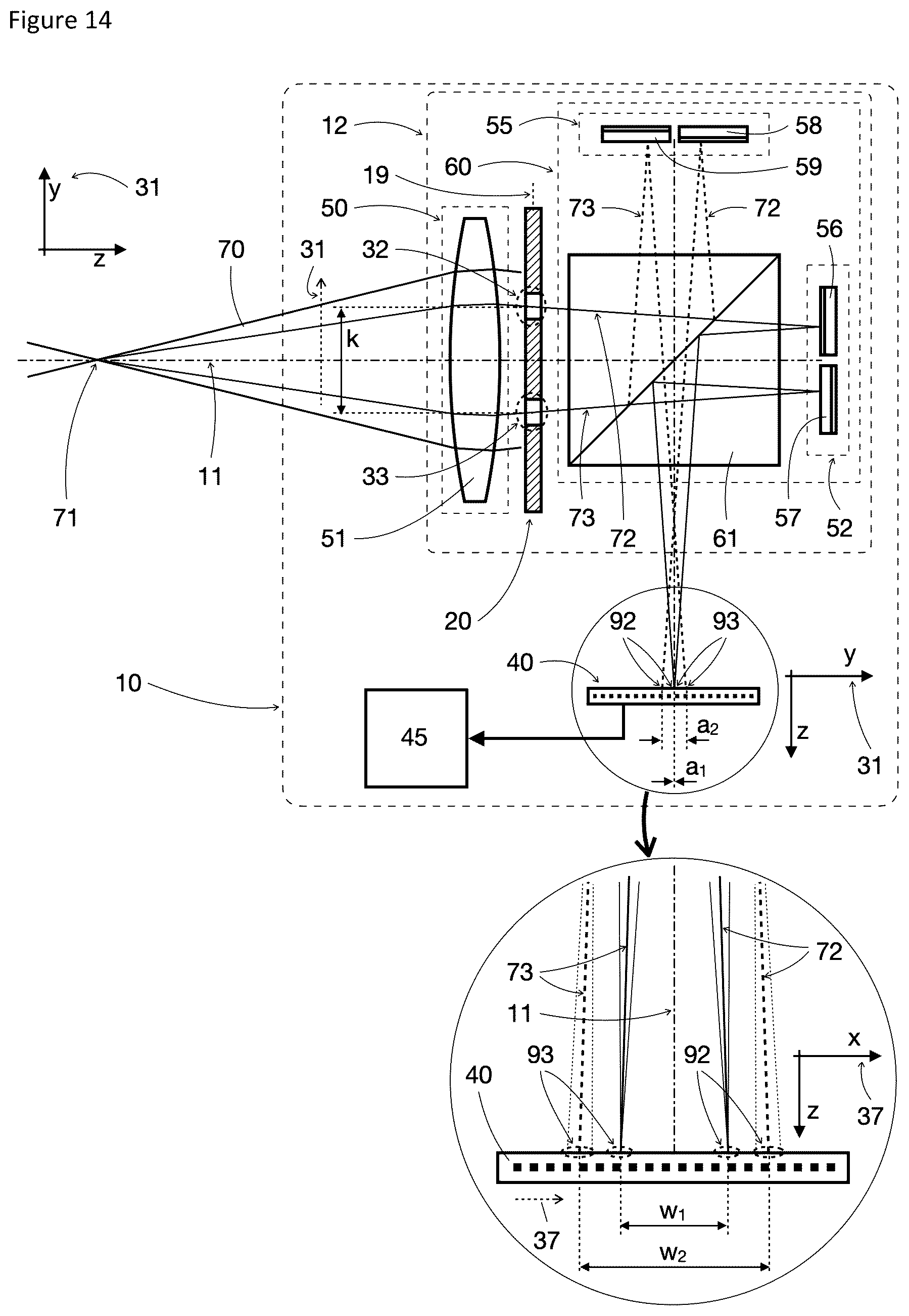 Patent US12313455 Figure 13 – Device and method for determining a focal point