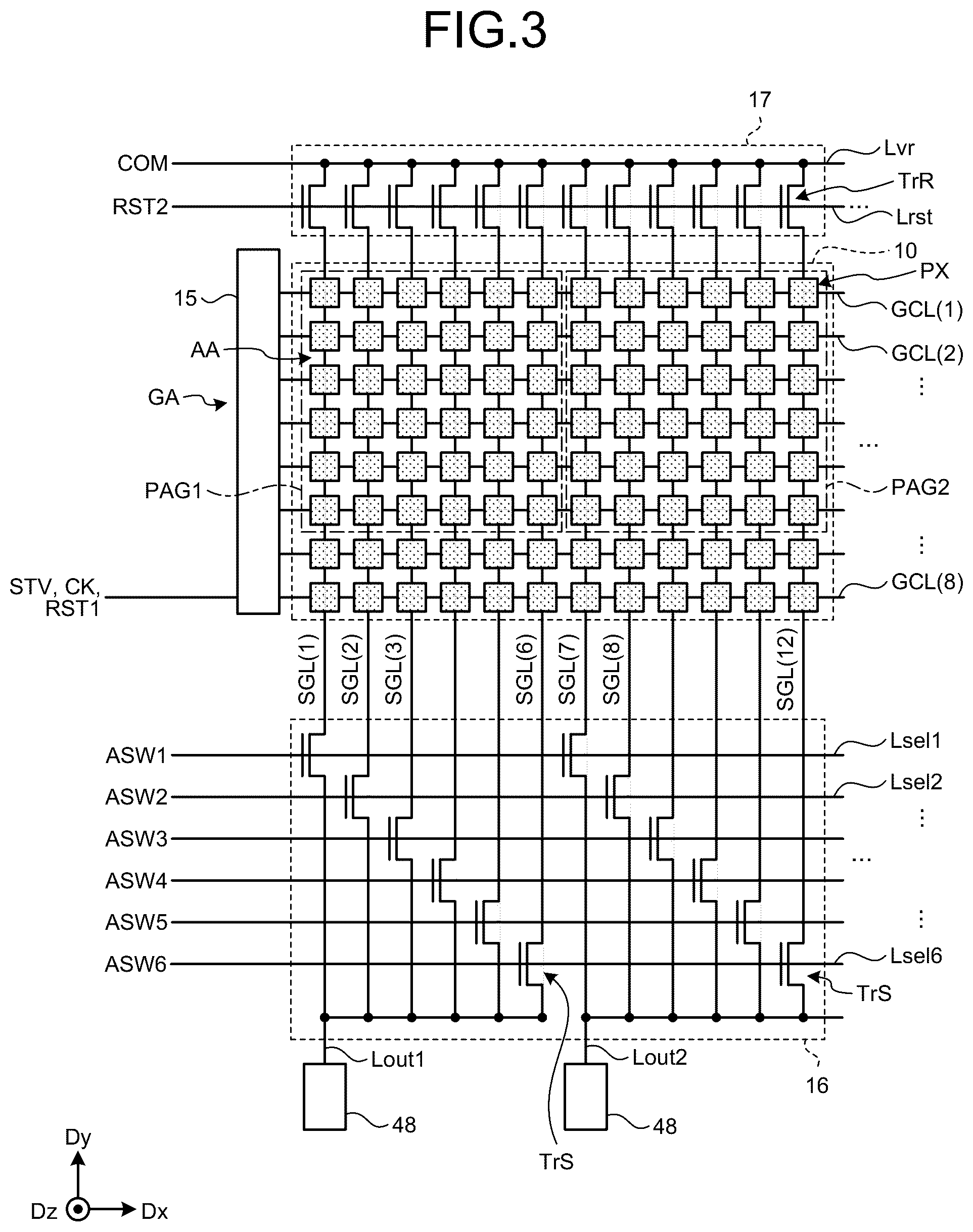 Patent US12313460 Figure 3 – Detection device comprising photodiodes with stacked organic semiconductor layers