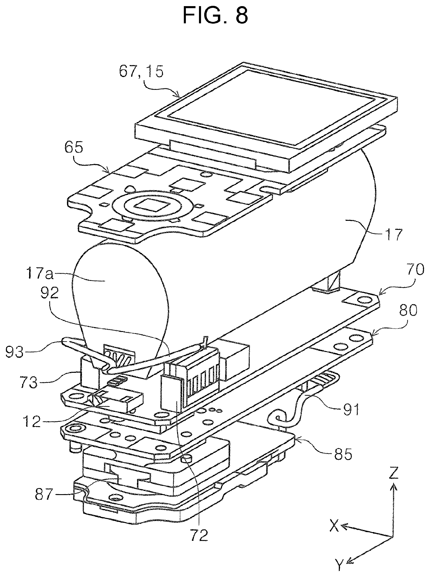 Patent US12313467 Figure 8 – Color measurement apparatus