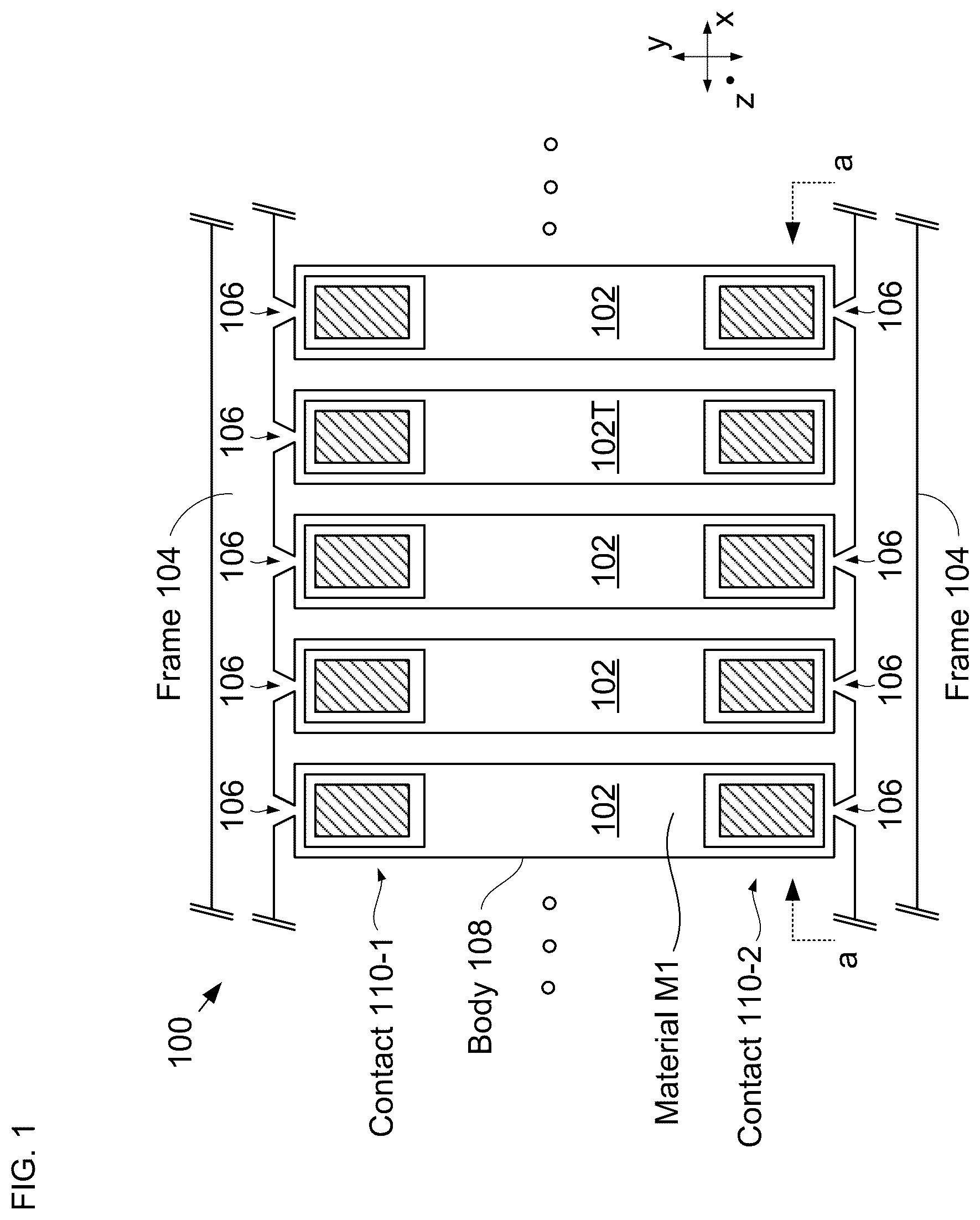 Patent US12313479 Figure 1 – Semiconductor strain gage