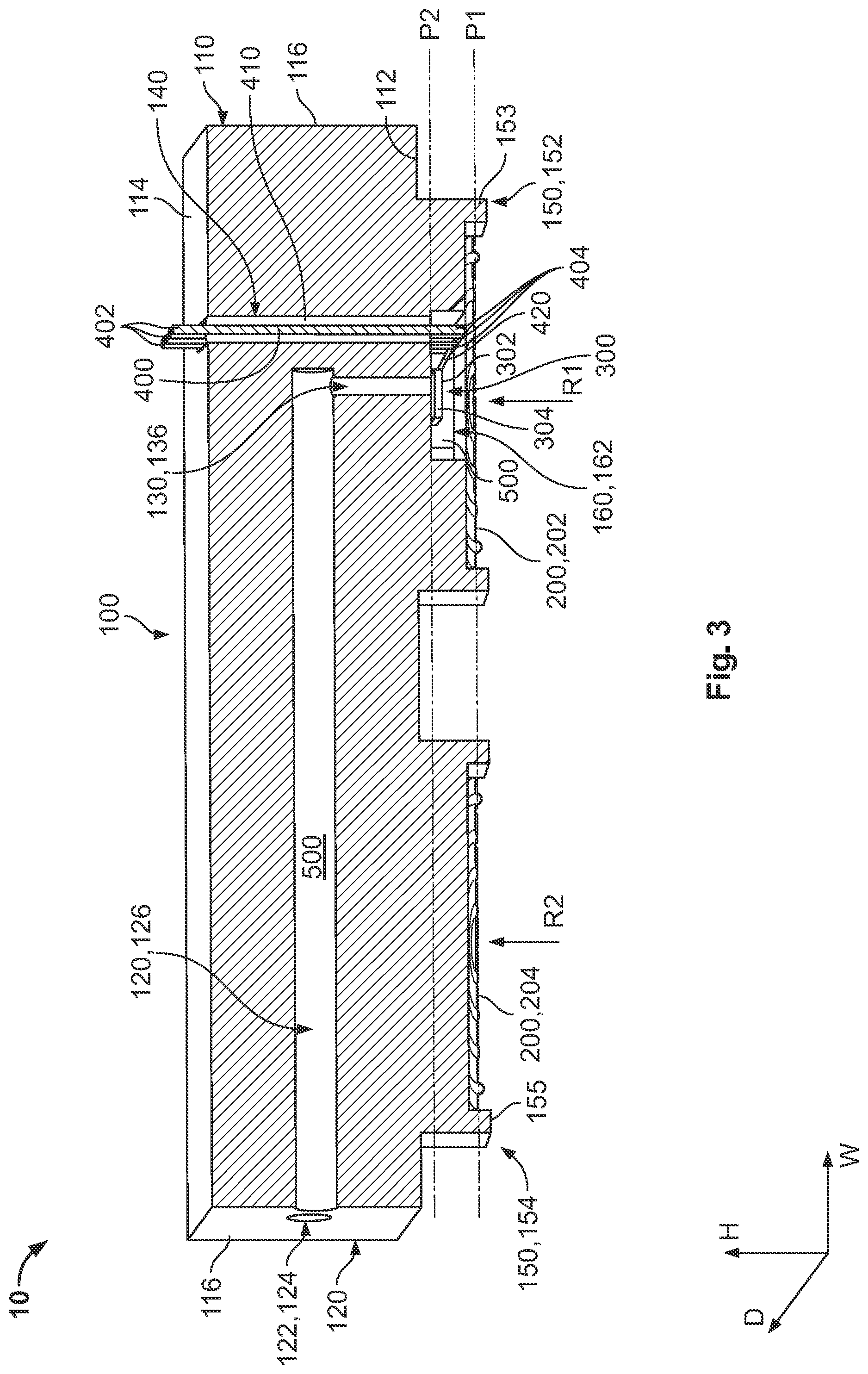 Patent US12313483 Figure 3 – Sensor having a plurality of diaphragms