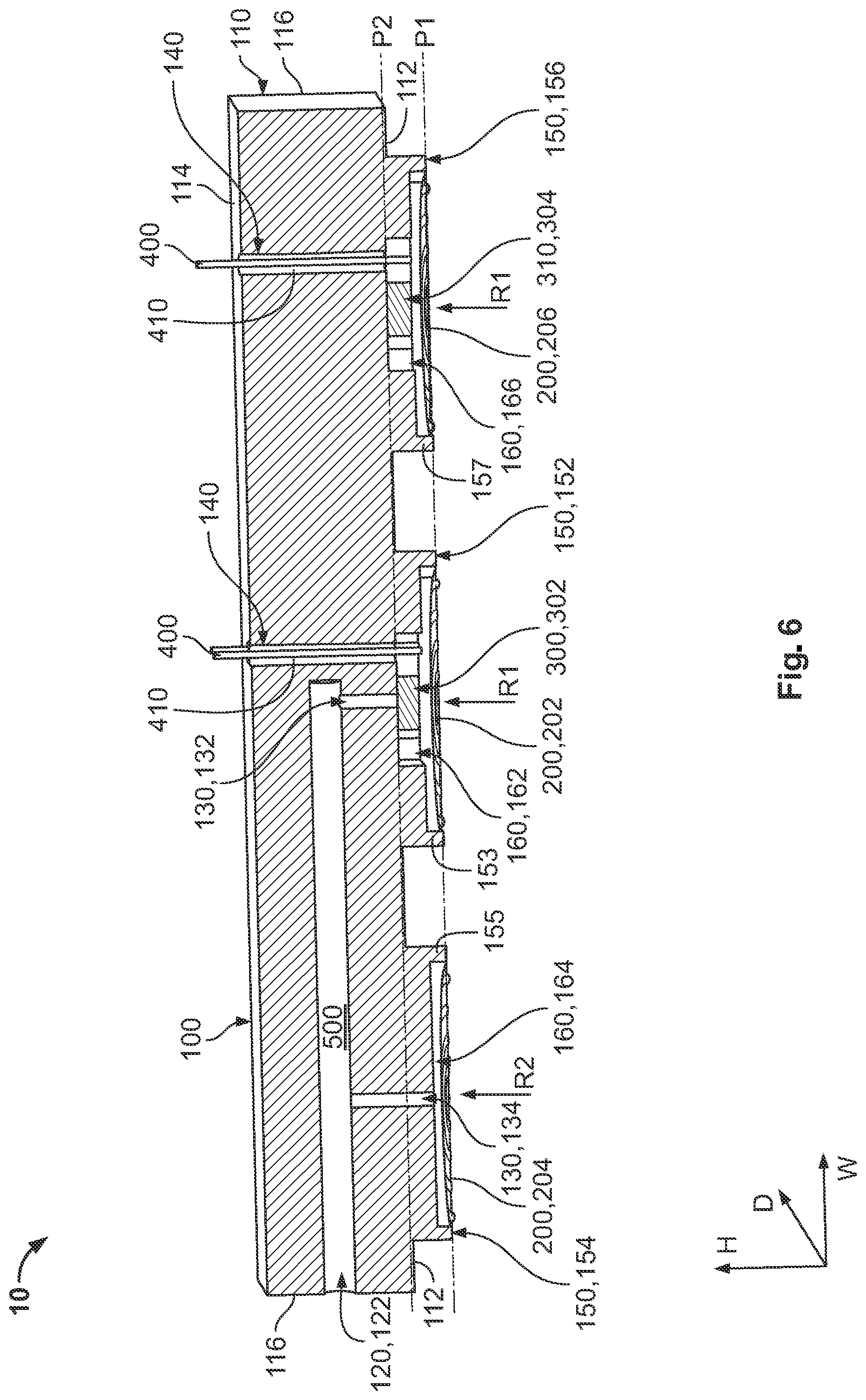 Patent US12313483 Figure 6 – Sensor having a plurality of diaphragms